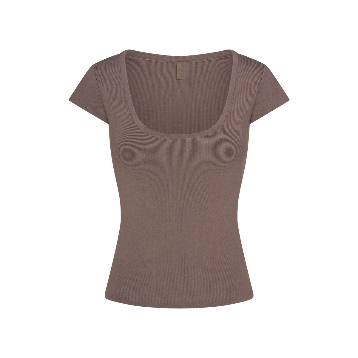 Refined Knit Scoop Neck Top