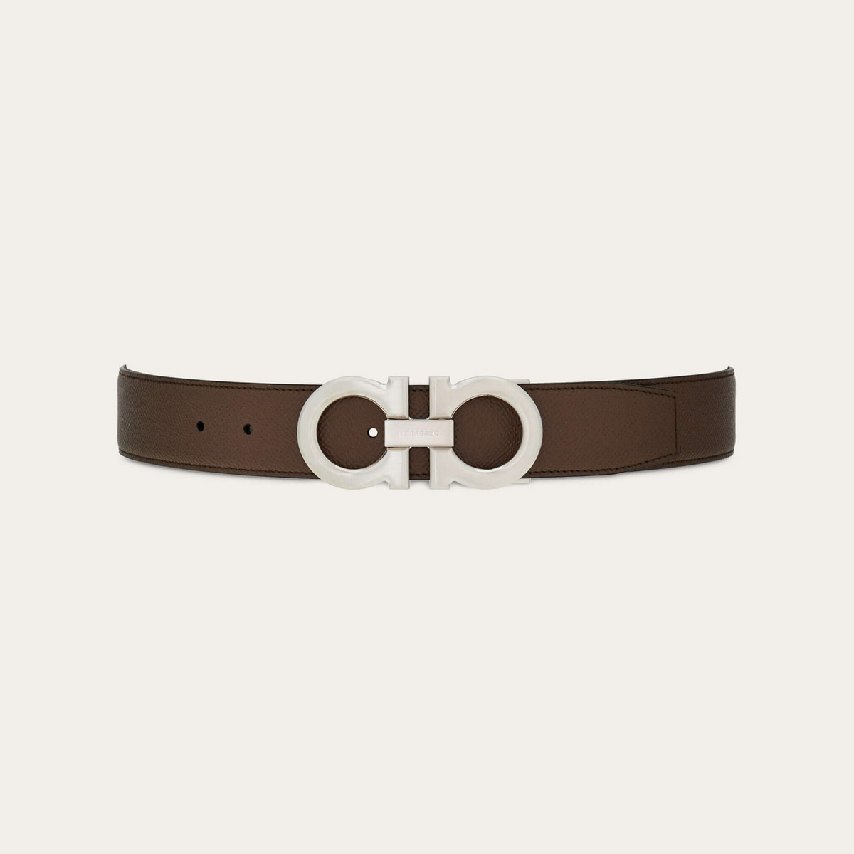Reversible and adjustable Gancini belt