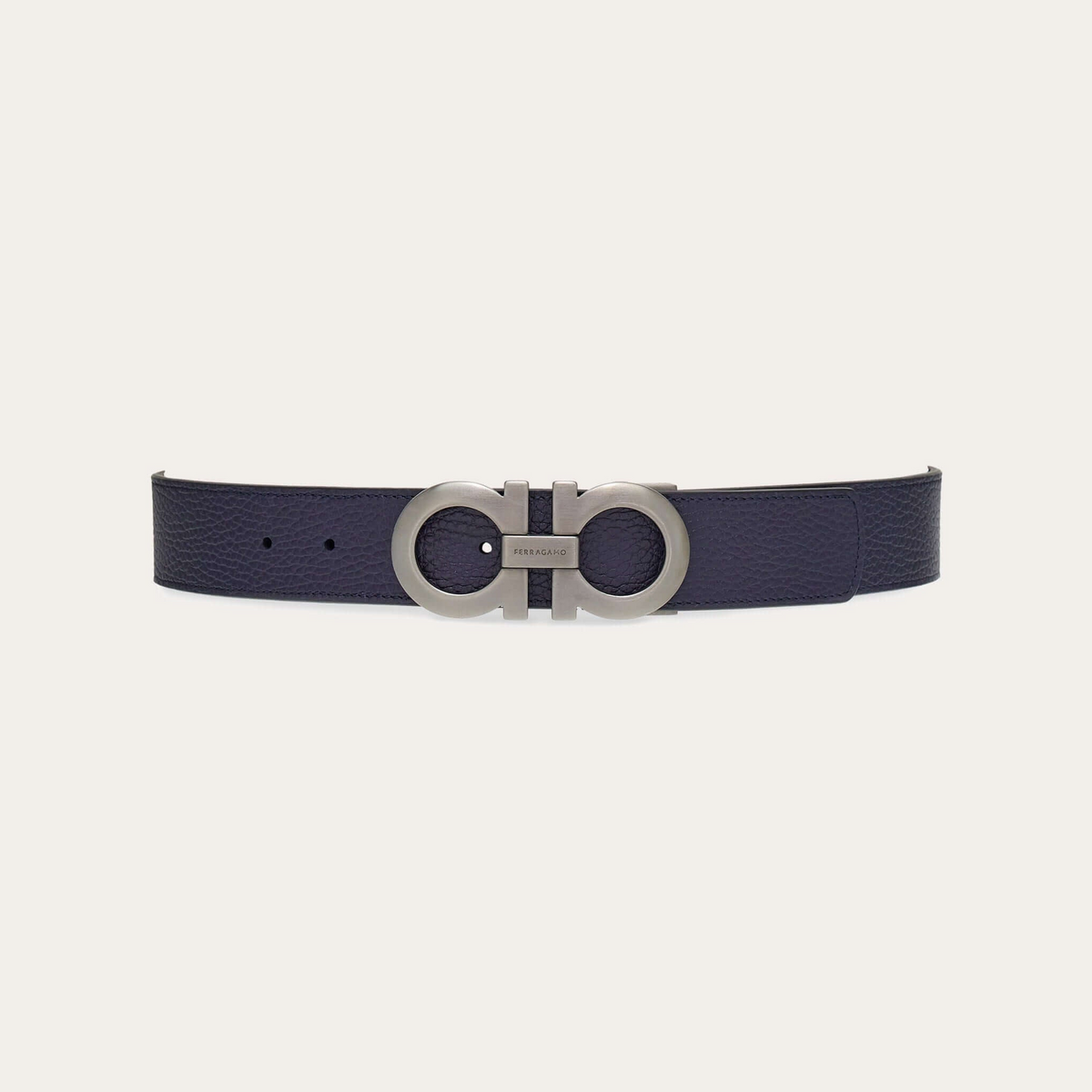 Reversible and adjustable Gancini belt