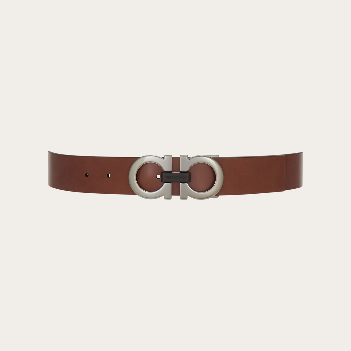 Reversible and adjustable Gancini belt