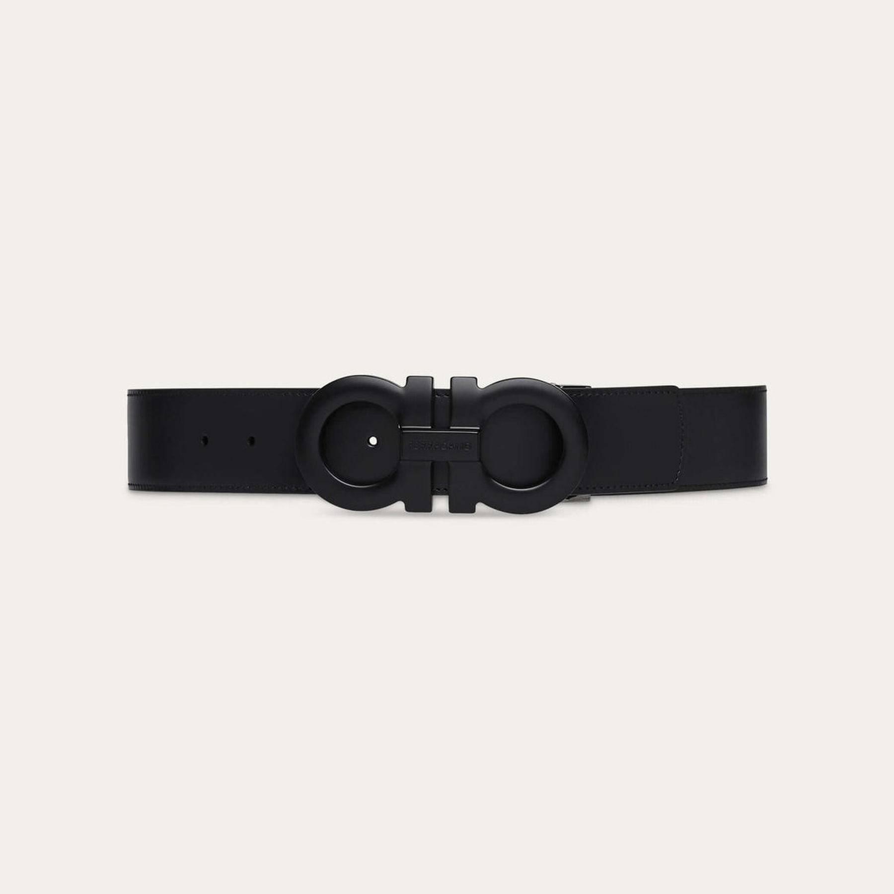 Reversible and adjustable Gancini belt