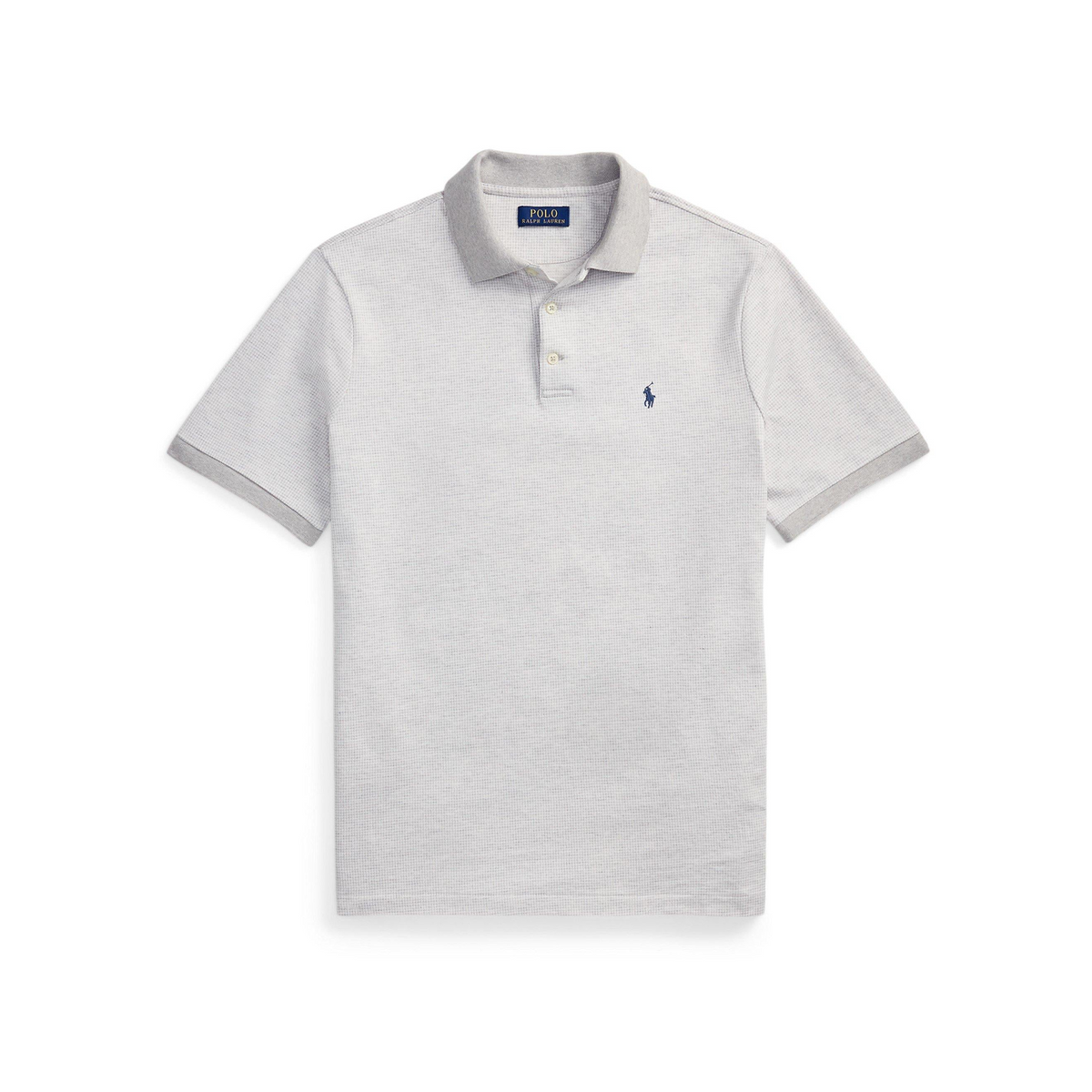 Ribbed Collar Short Sleeve Shirt