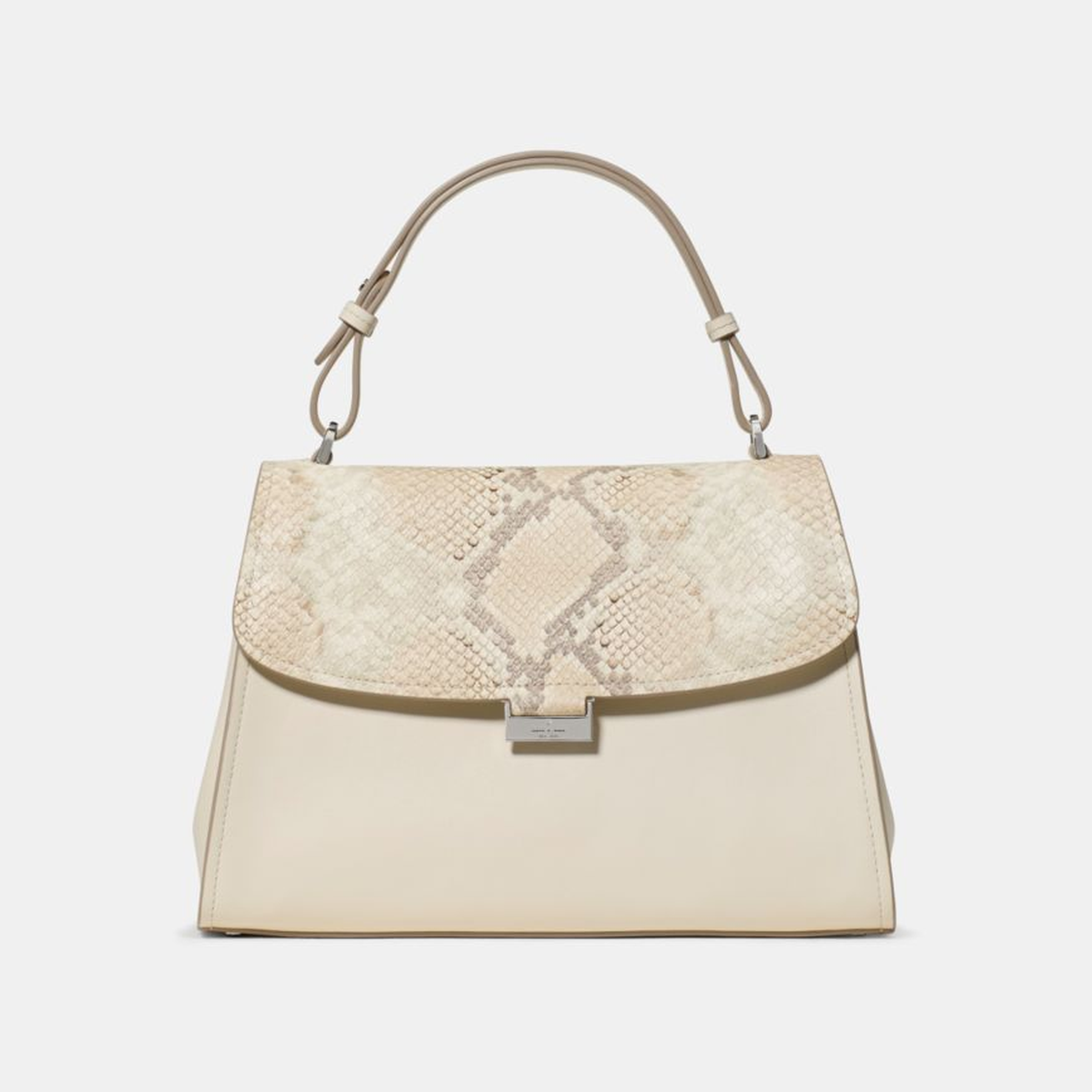 Riley Snake Top Handle Bag