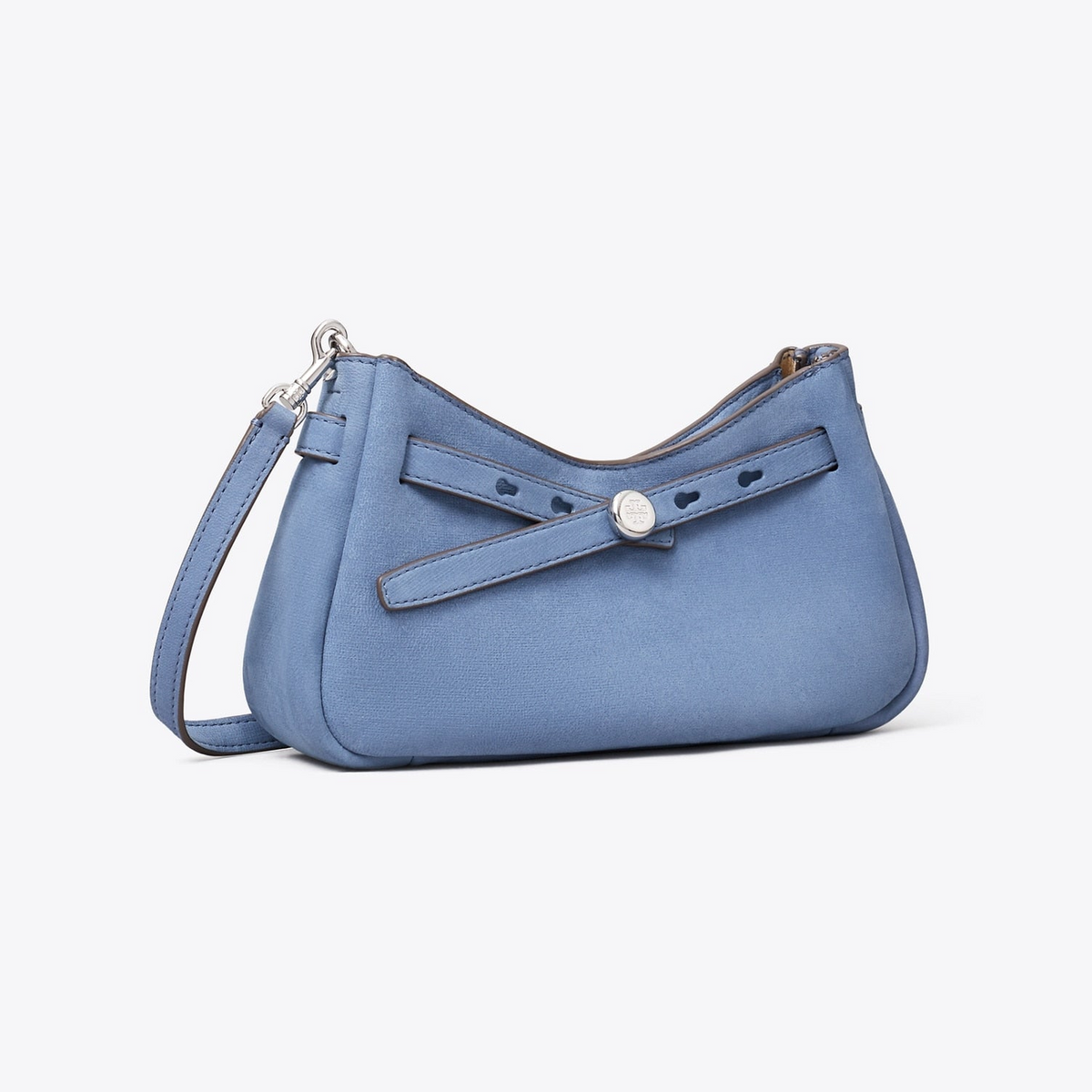 Romy Nubuck Zip-Top Crossbody Bag