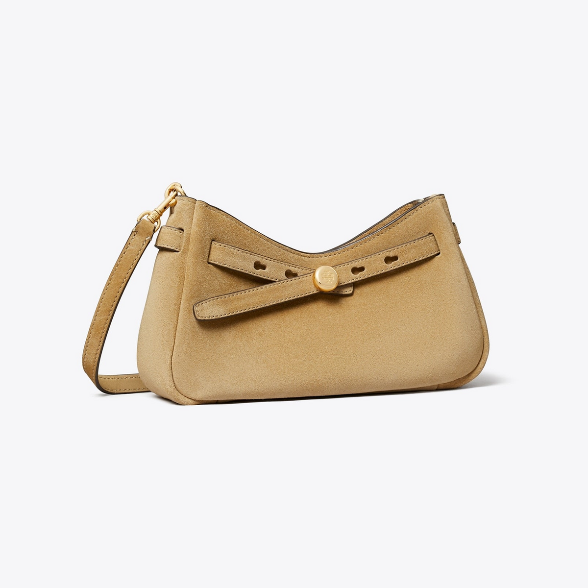 Romy Suede Zip Top Crossbody Bag