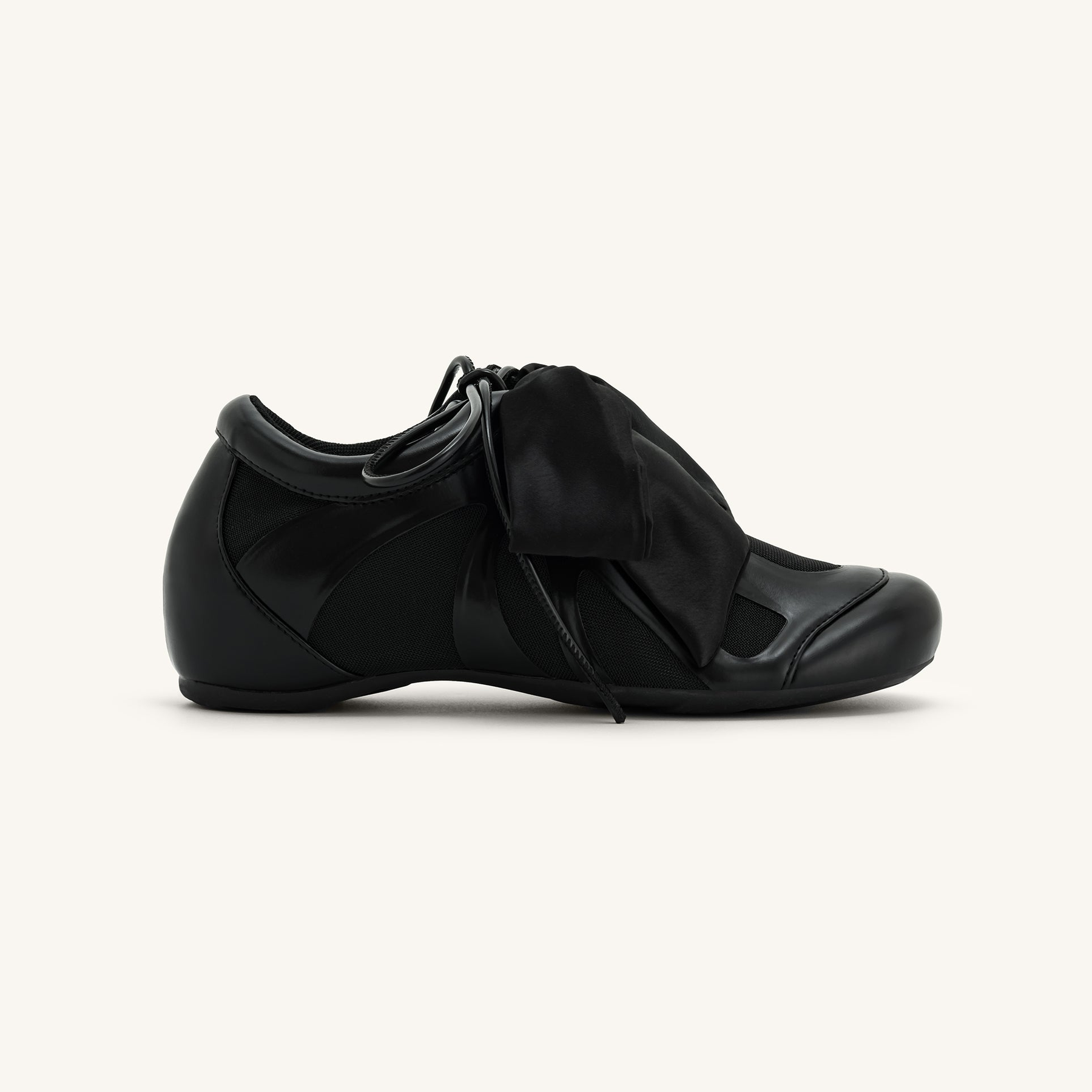 Rosie Bow Tie Low Top Sneakers - Black
