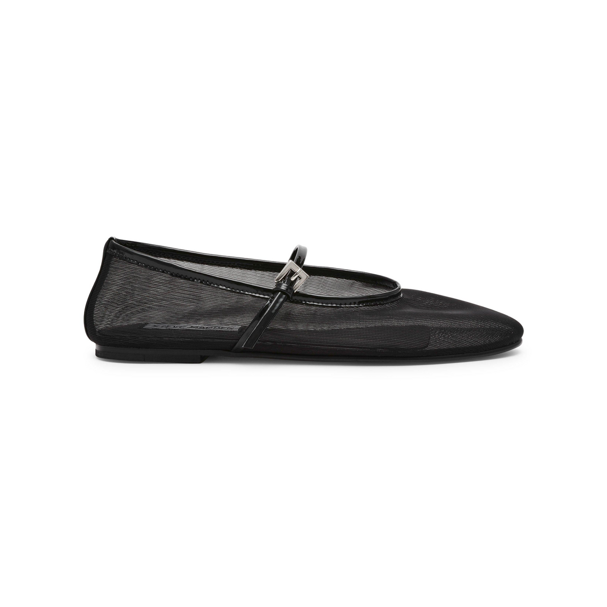 Rounded Toe Slip-On Ballet Pumps