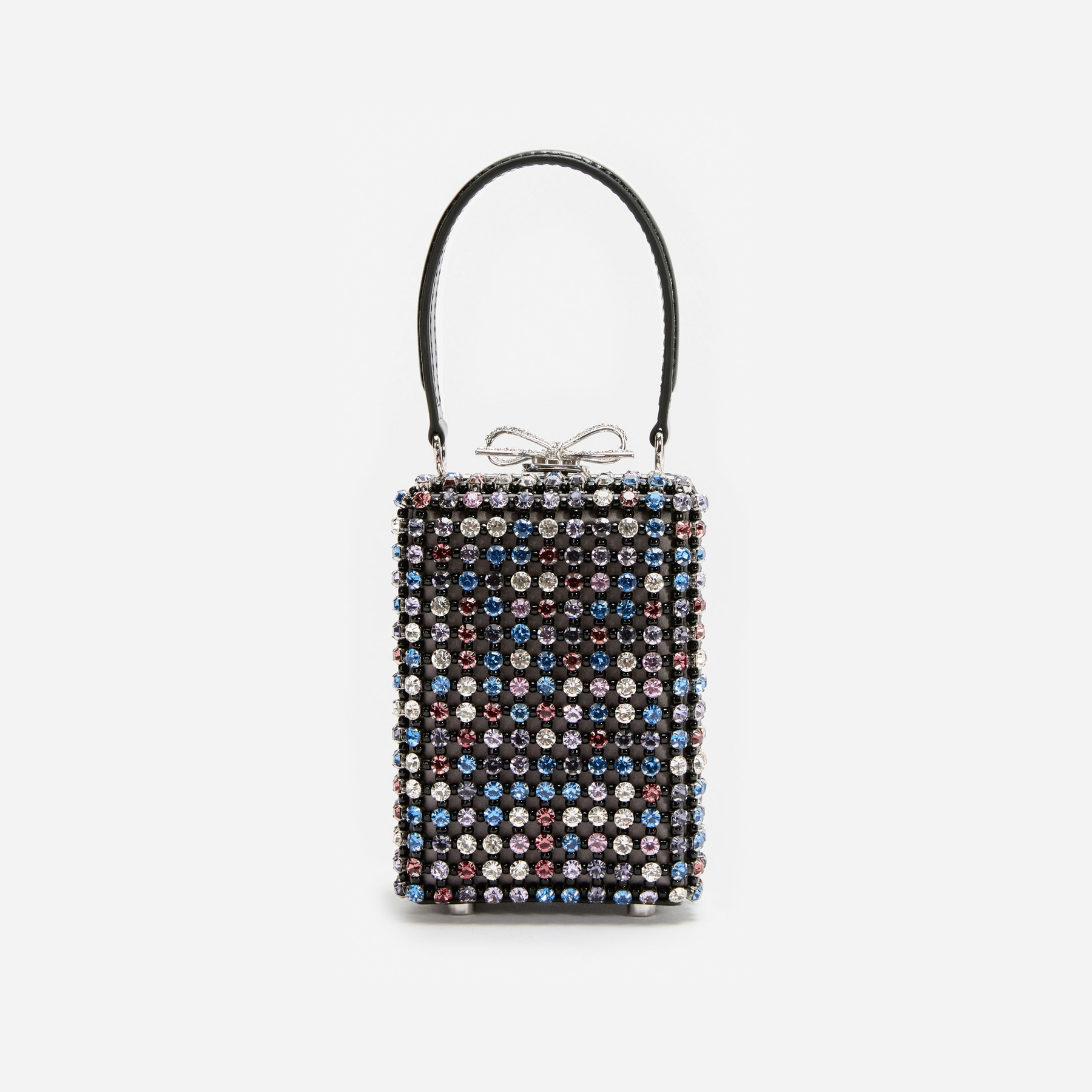 Multi Crystal Chainmail Micro Bag