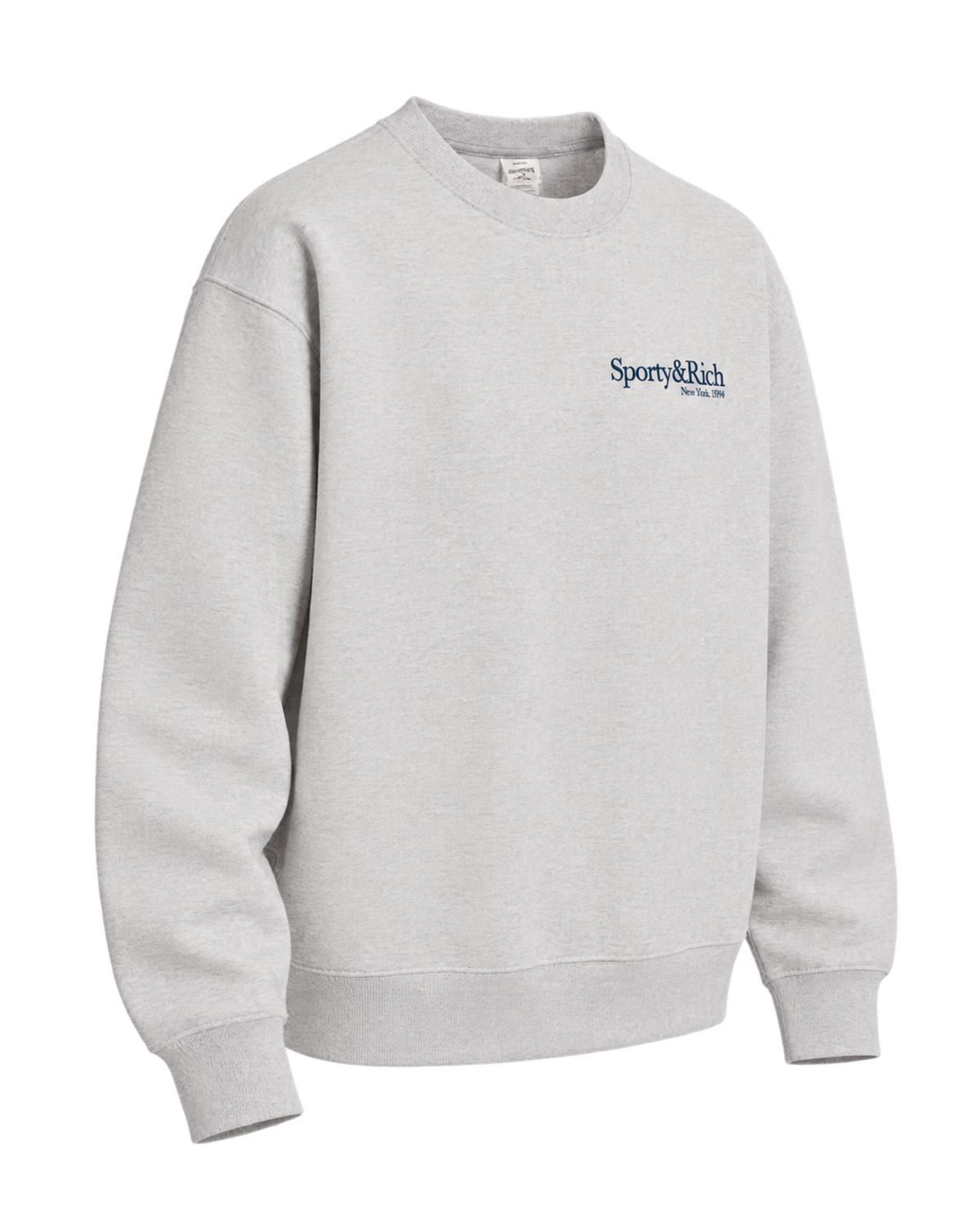 Run Club Crewneck - Heather Gray/Navy