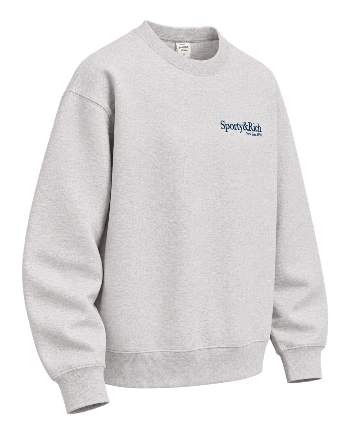Run Club Crewneck - Heather Gray/Navy