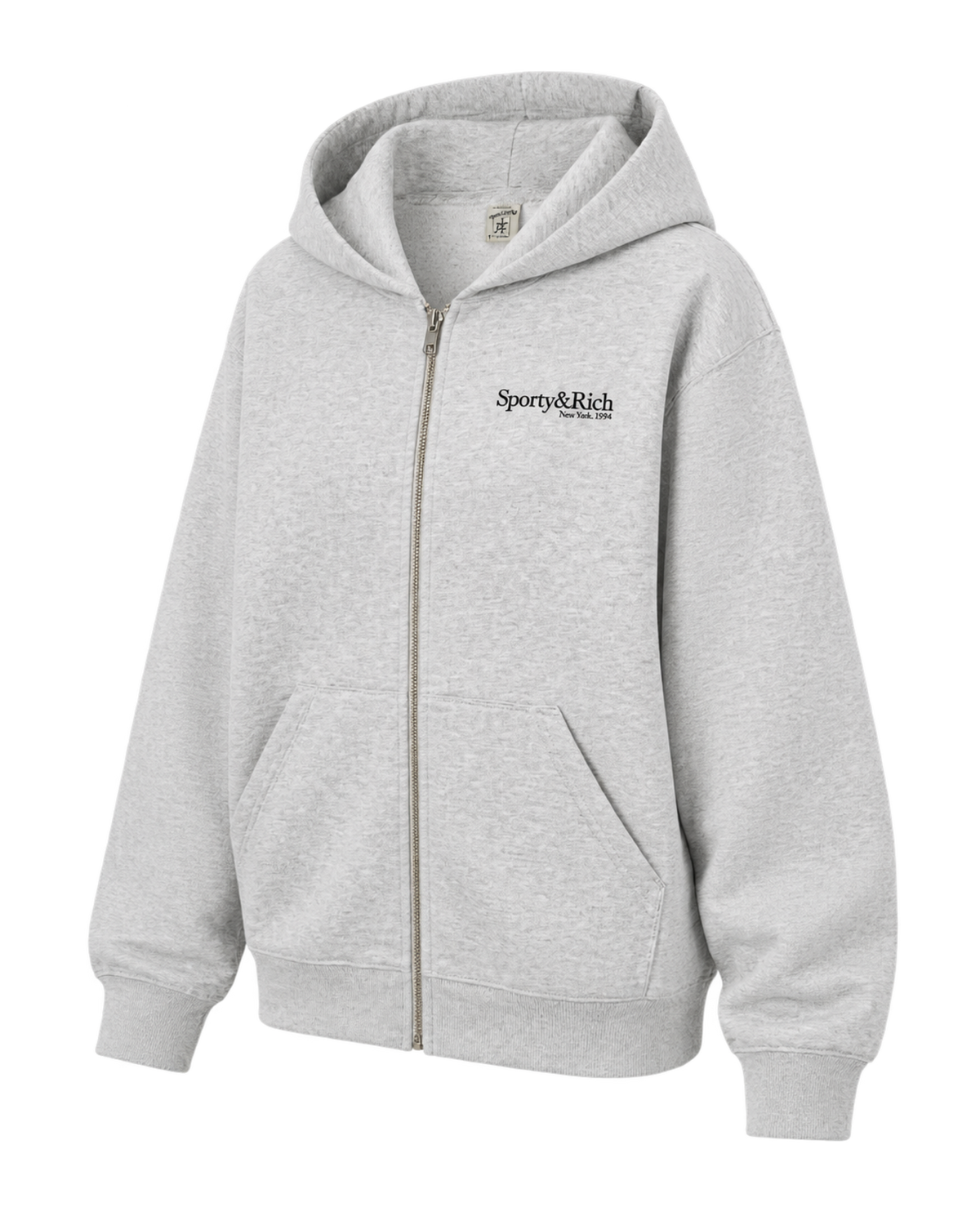 Run Club Zip Hoodie - Heather Gray/Black