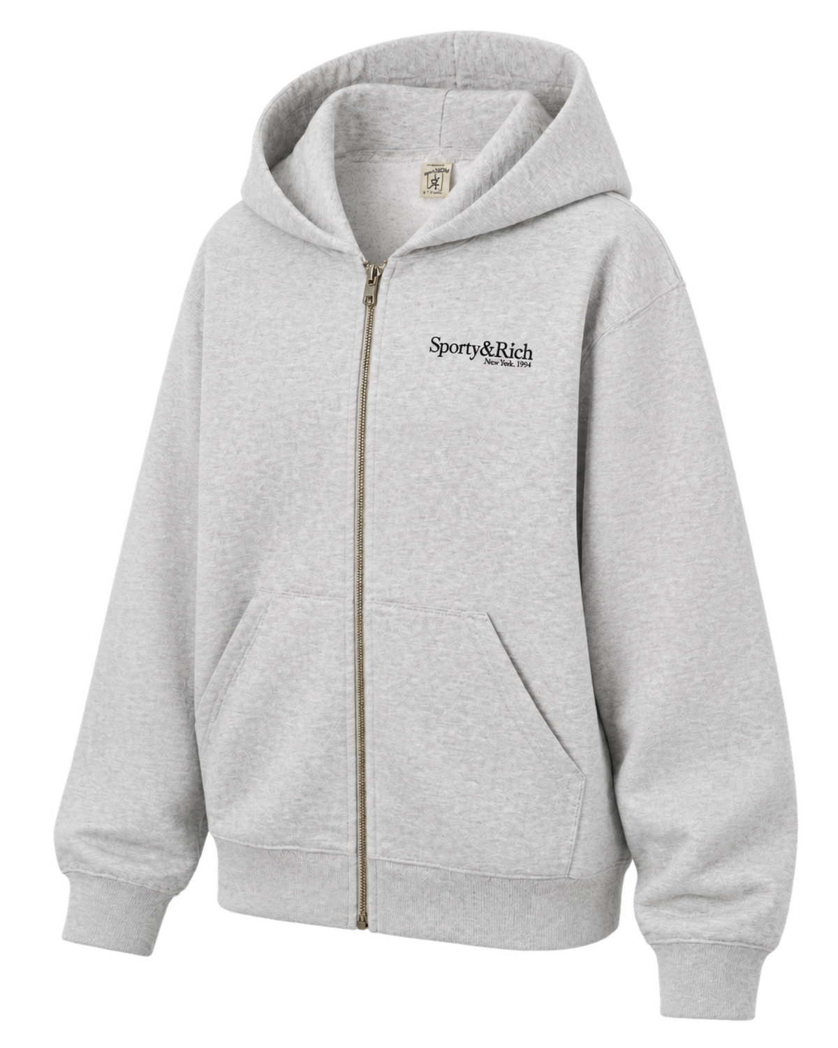 Run Club Zip Hoodie - Heather Gray/Black