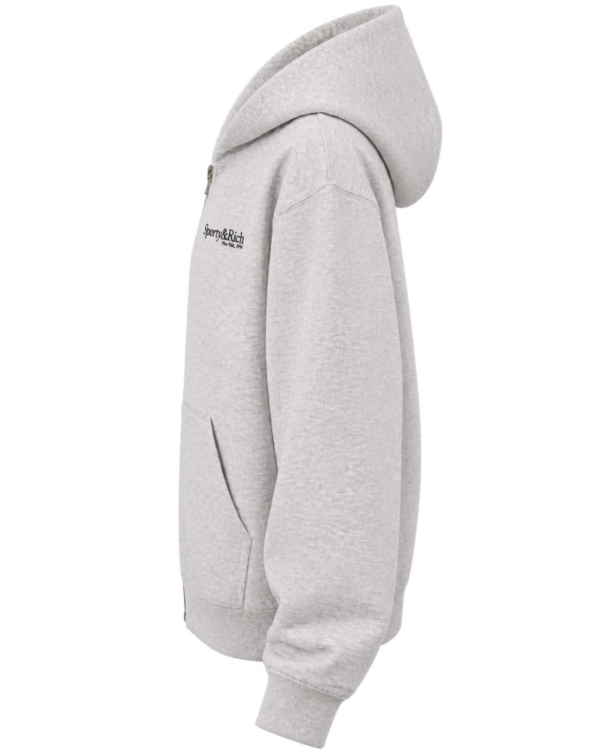 Run Club Zip Hoodie - Heather Gray/Black