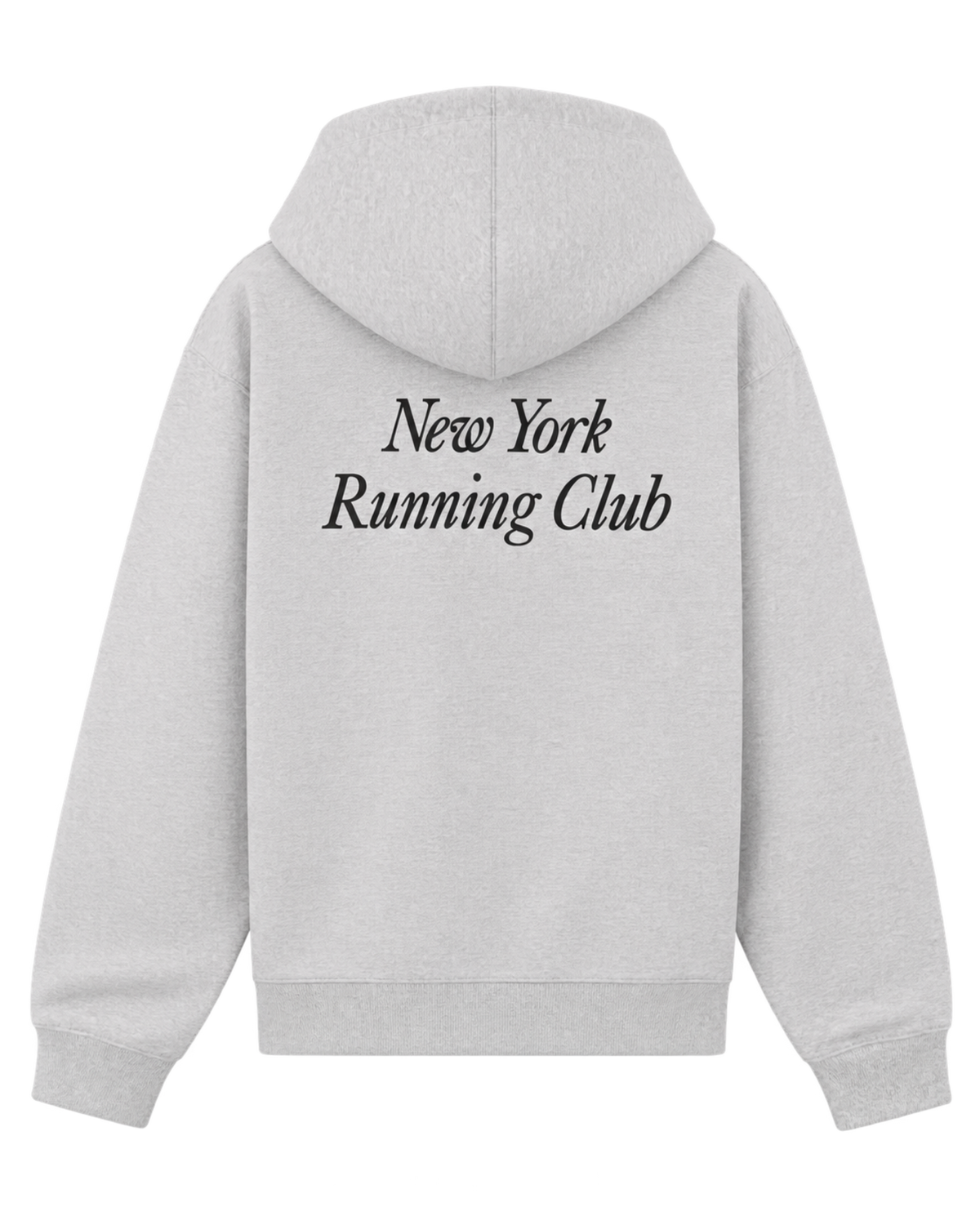 Run Club Zip Hoodie - Heather Gray/Black