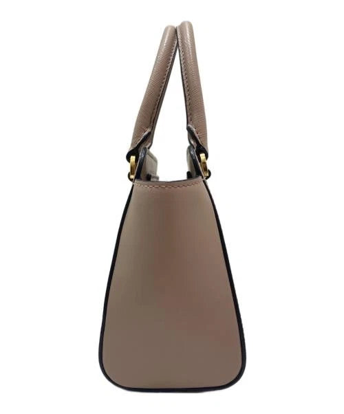 Prada Galleria Mini Saffiano Tote in Taupe