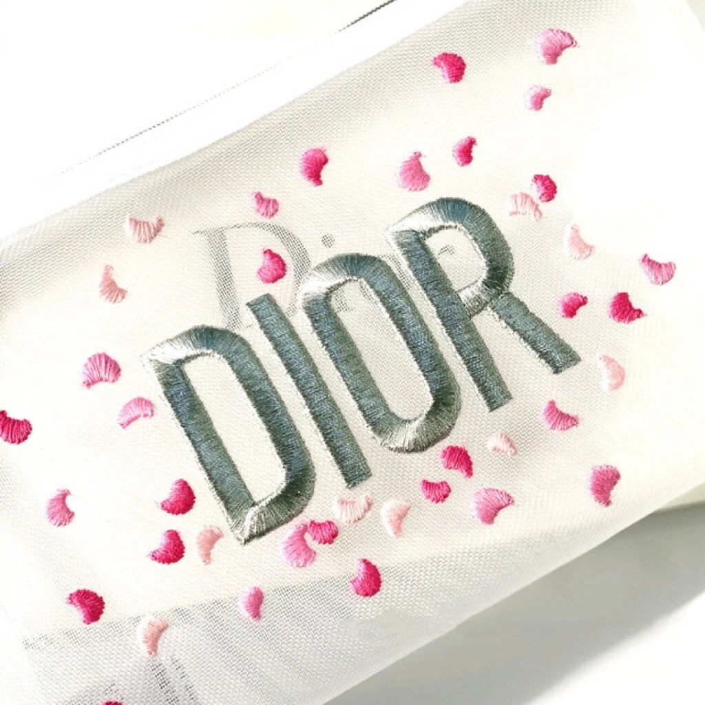 GENUINE Dior Pink Petal Makeup Traveling Wash BAG VIP GIFT BeautyCounter Limited