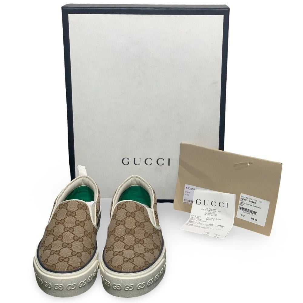 Gucci Women's GG Tennis 1977 Slip-On Sneaker – Beige & Ebony