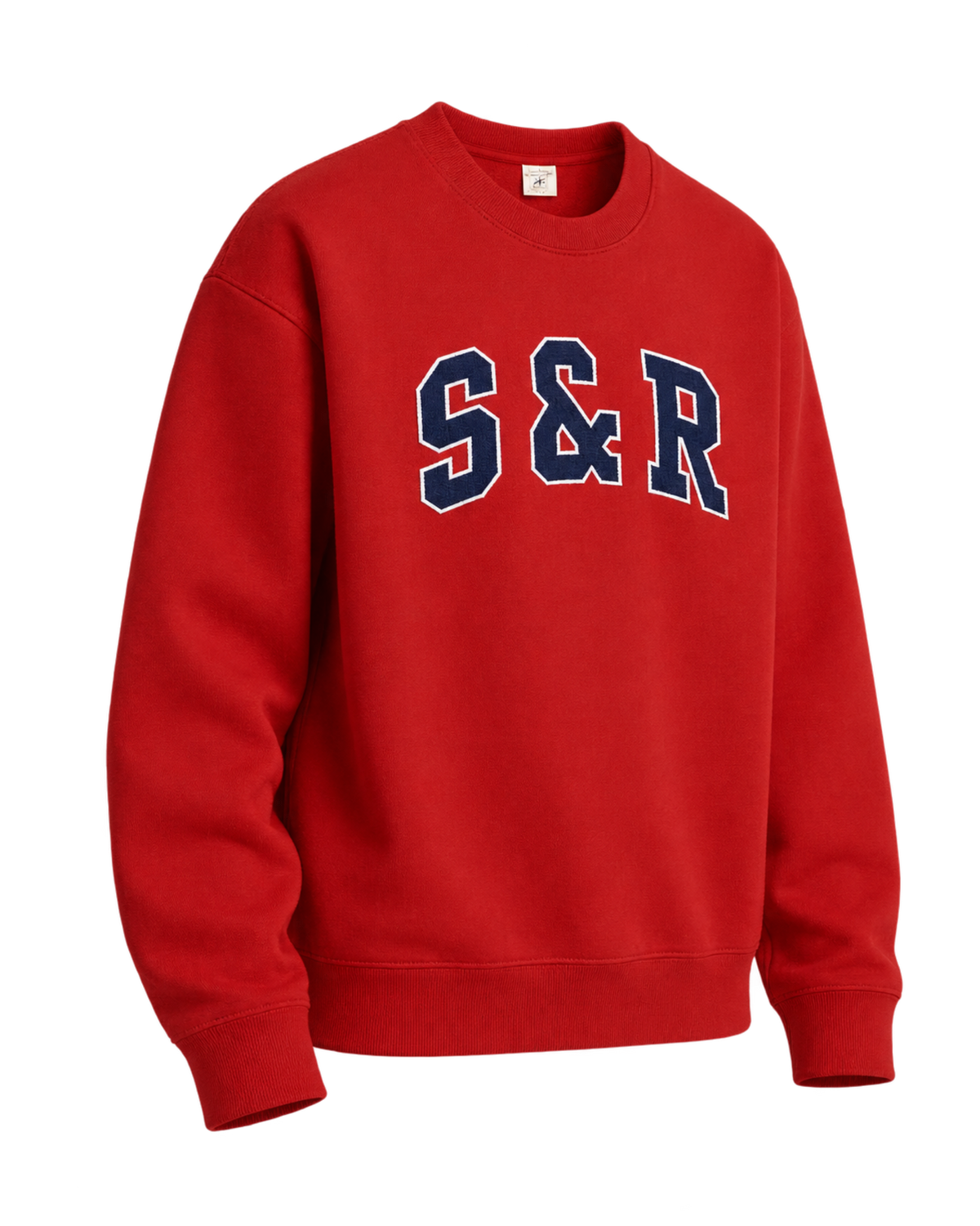 S&R Ivy Crewneck - Ruby/Navy
