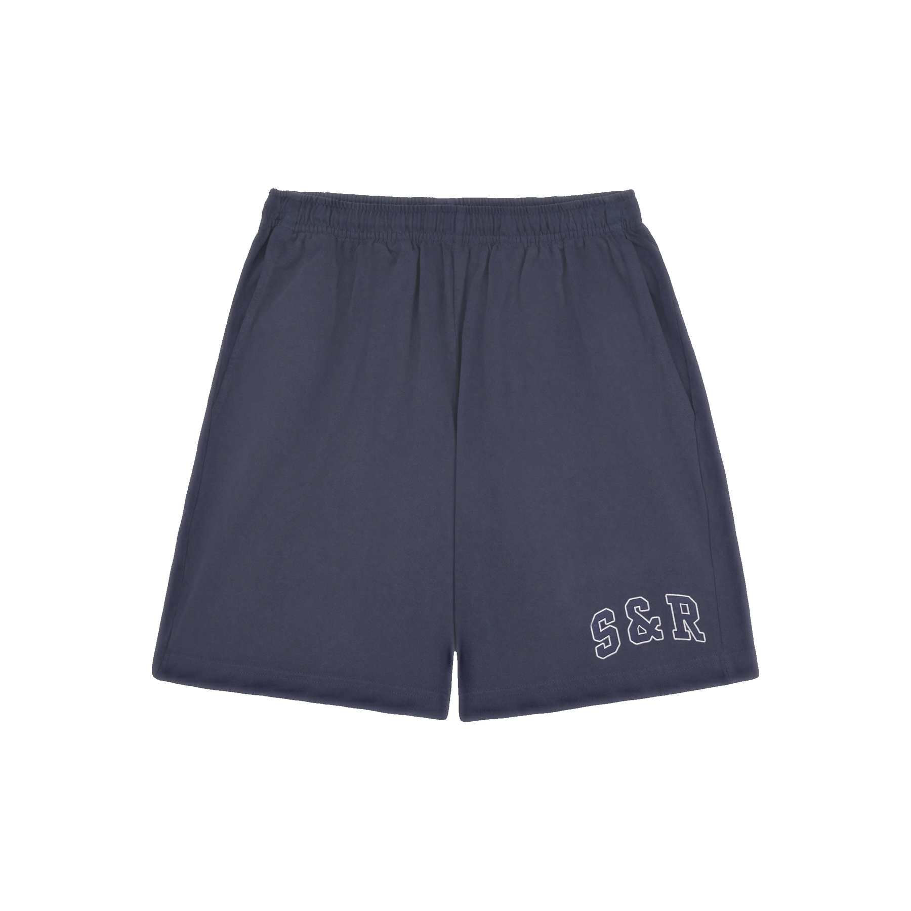 S&R Ivy Gym Short - Navy/White