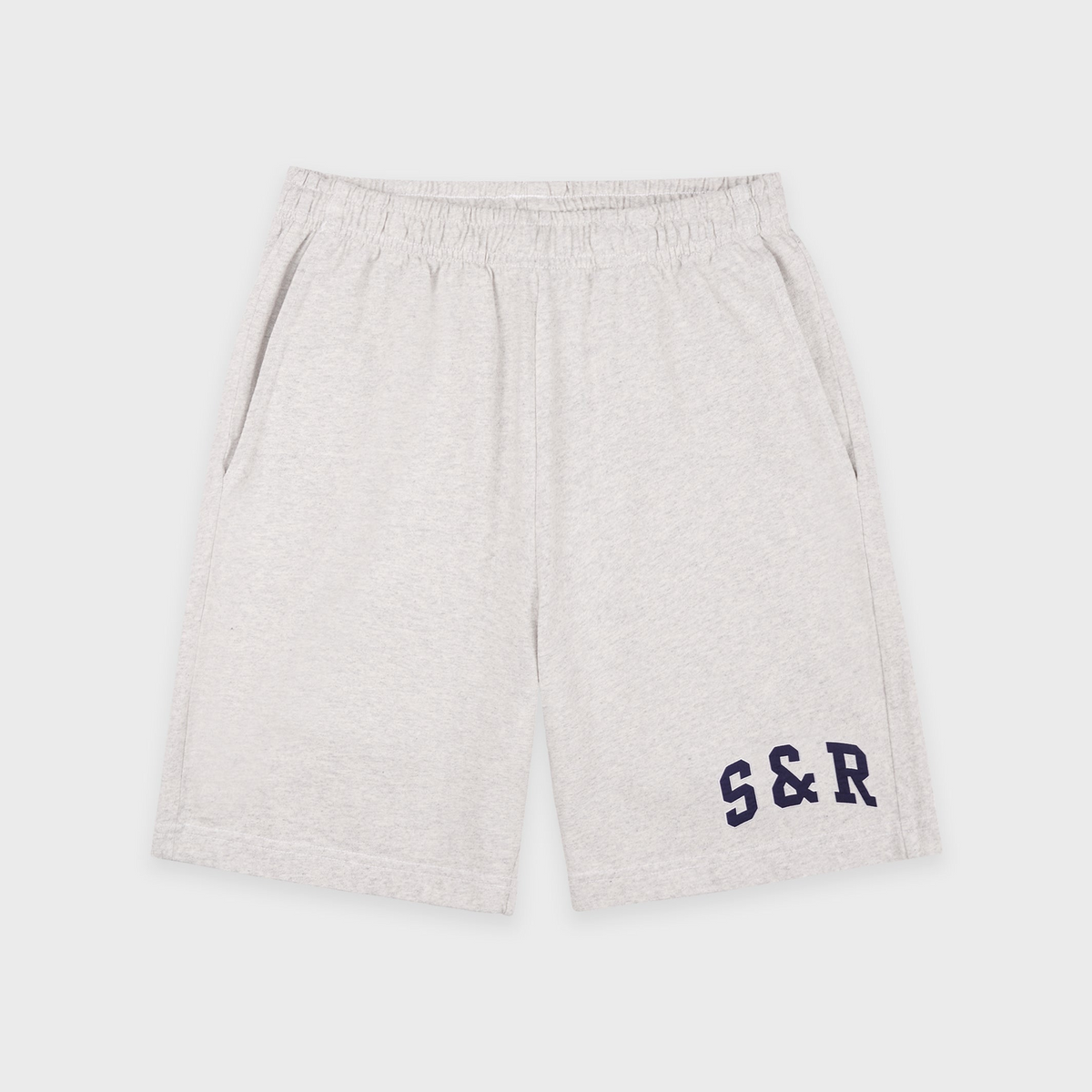 S&R Ivy Gym Short - Heather Gray/Navy
