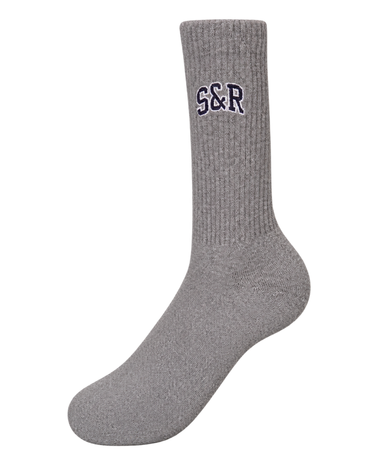 S&R Ivy Socks - Heather Gray/Navy