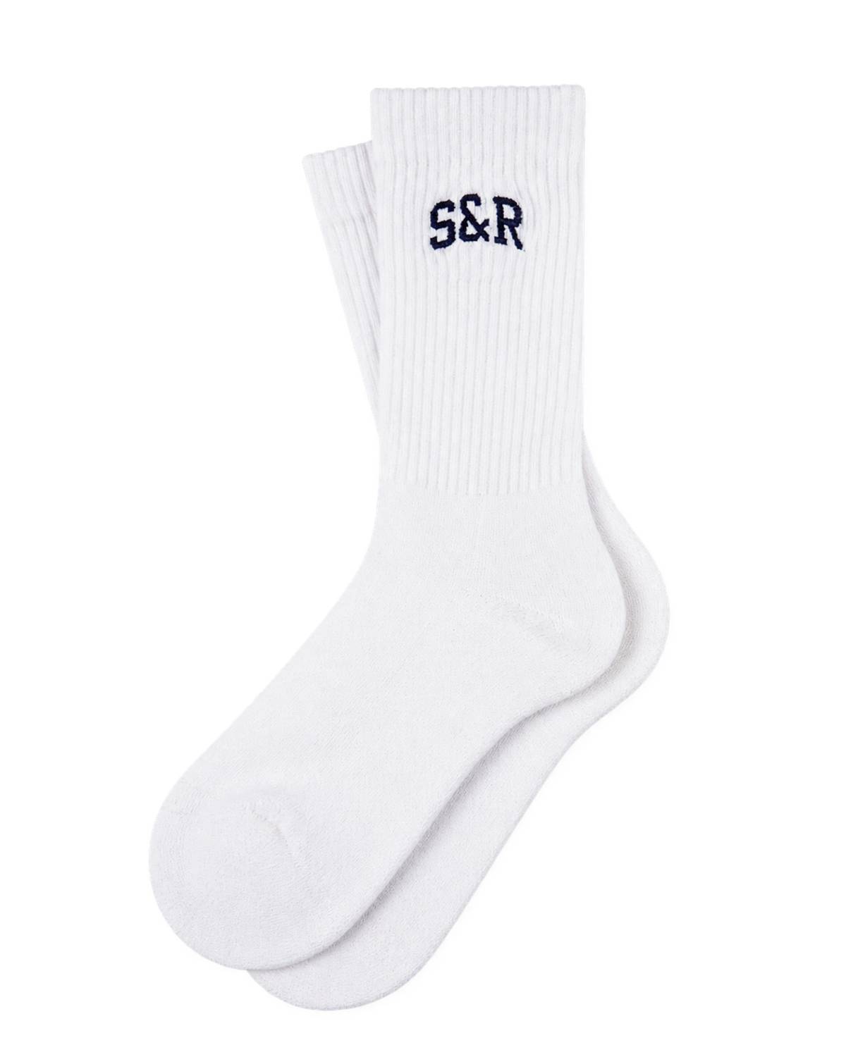 S&R Ivy Socks - White/Navy