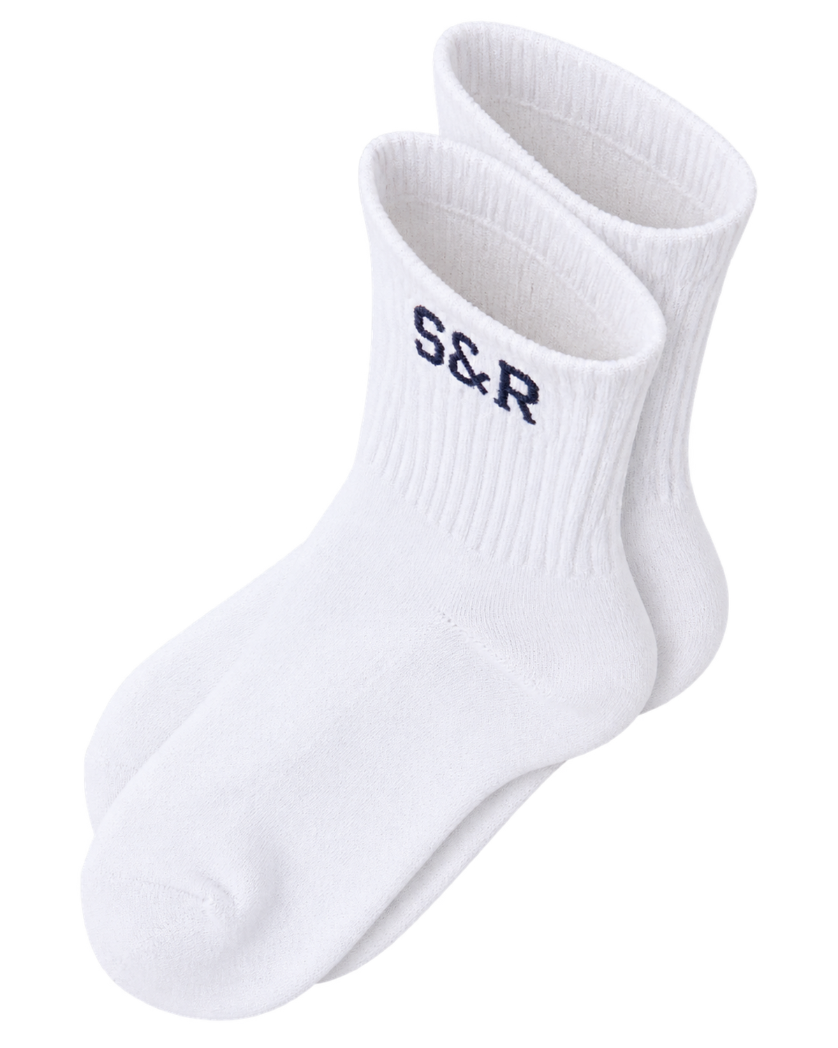 S&R Ivy Socks - White/Navy