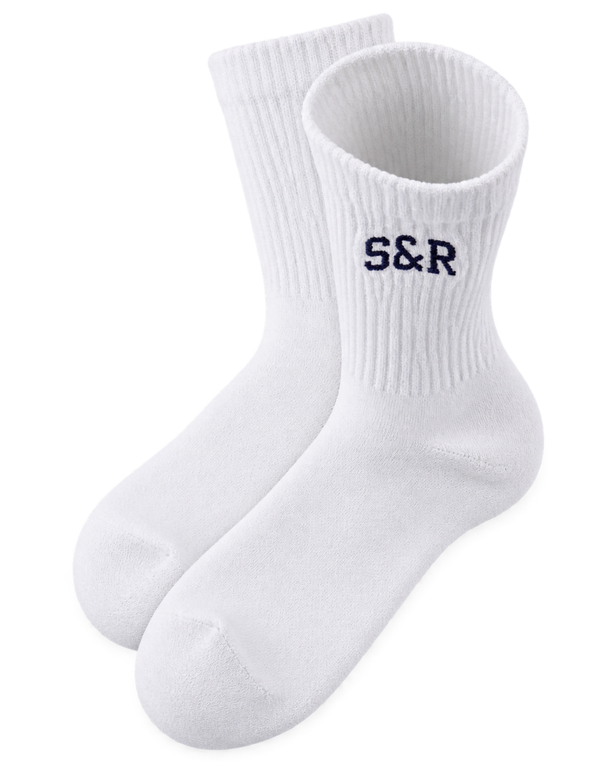 S&R Ivy Socks - White/Navy