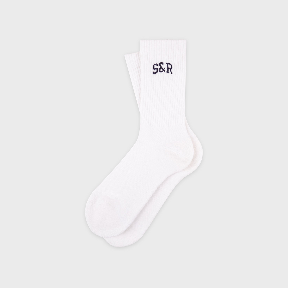 S&R Ivy Socks - White/Navy