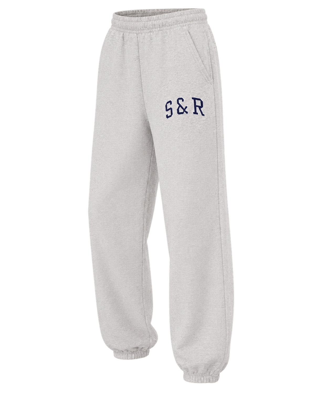 S&R Ivy Sweatpant - Heather Gray/Navy
