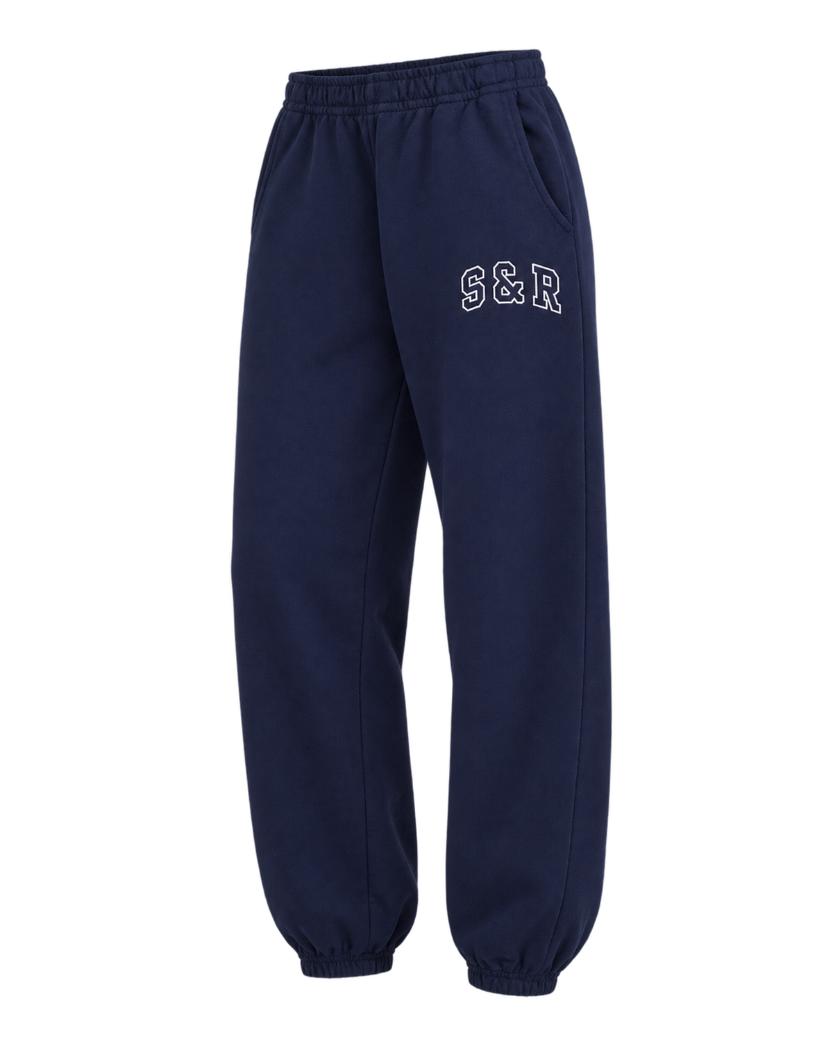 S&R Ivy Sweatpant - Navy/White