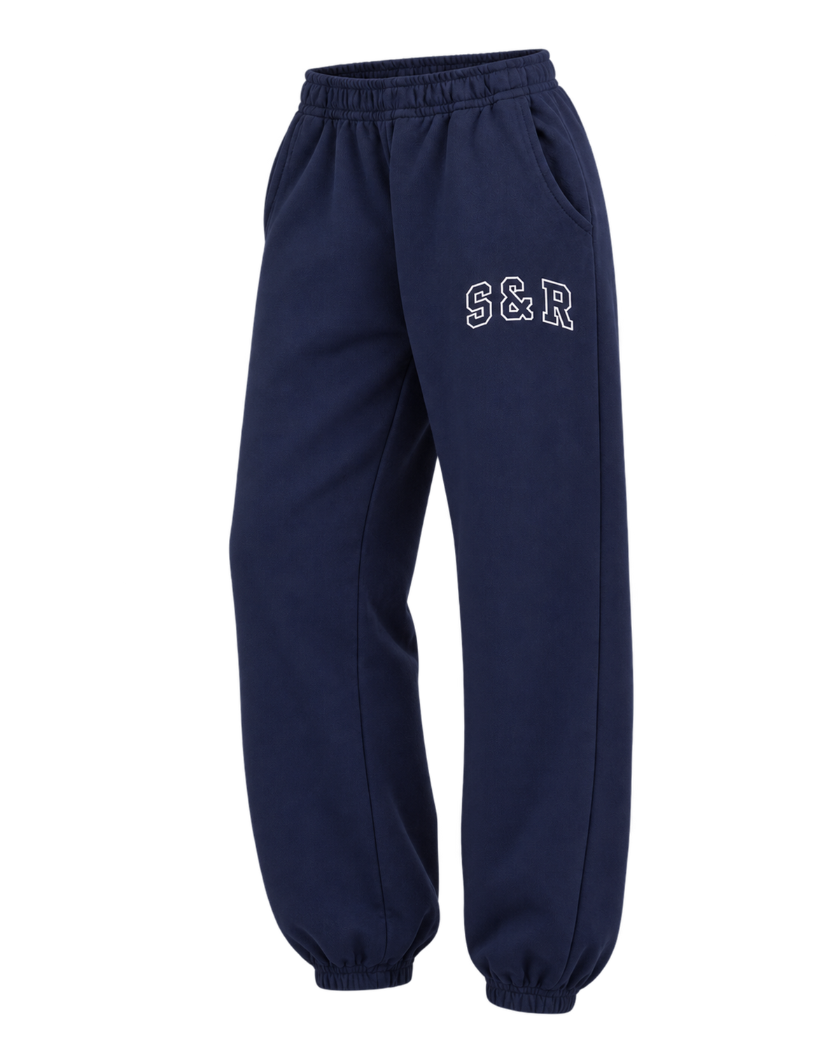 S&R Ivy Sweatpant - Navy/White