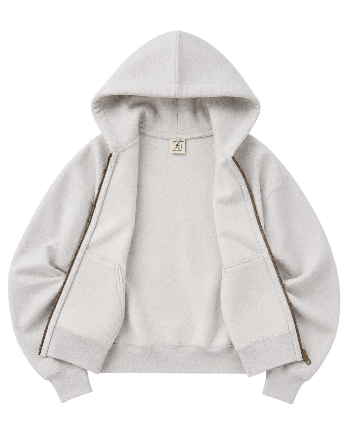 S&R Ivy Zip Hoodie - Heather Gray/Navy