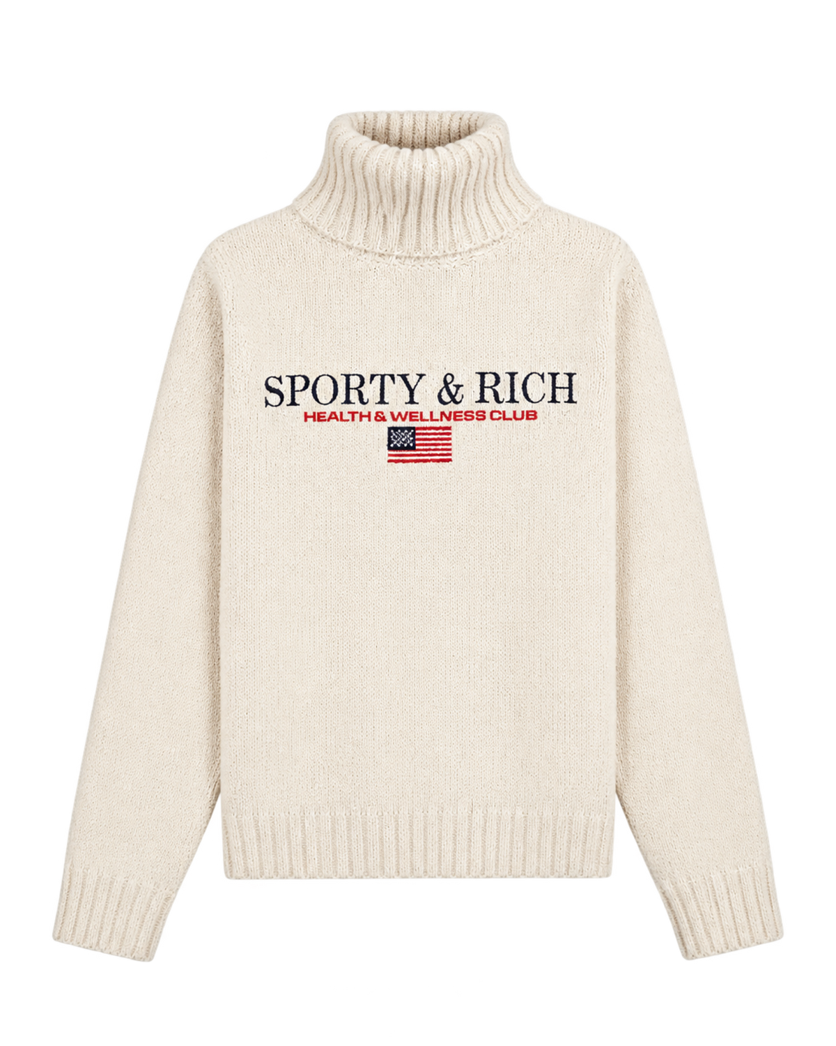 S&R Nautical Knitted Turtleneck - Ecru