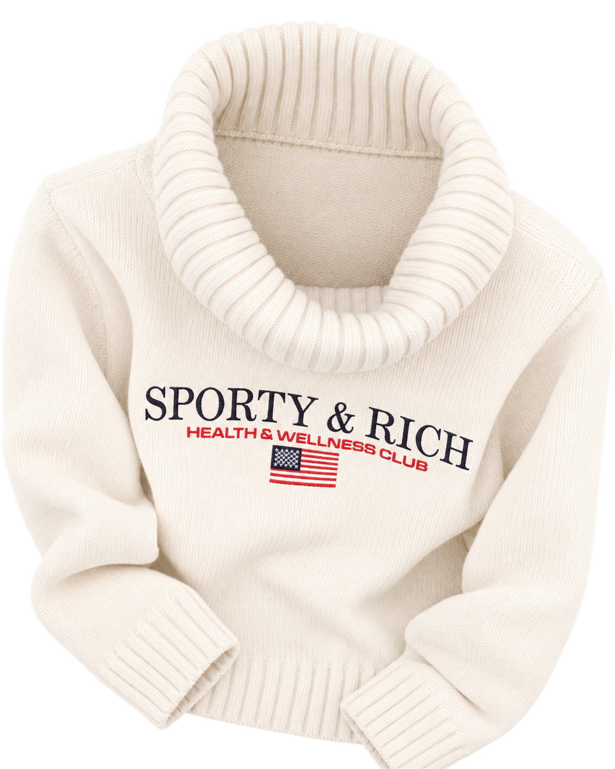 S&R Nautical Knitted Turtleneck - Ecru