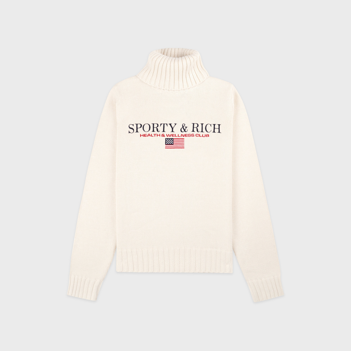 S&R Nautical Knitted Turtleneck - Ecru