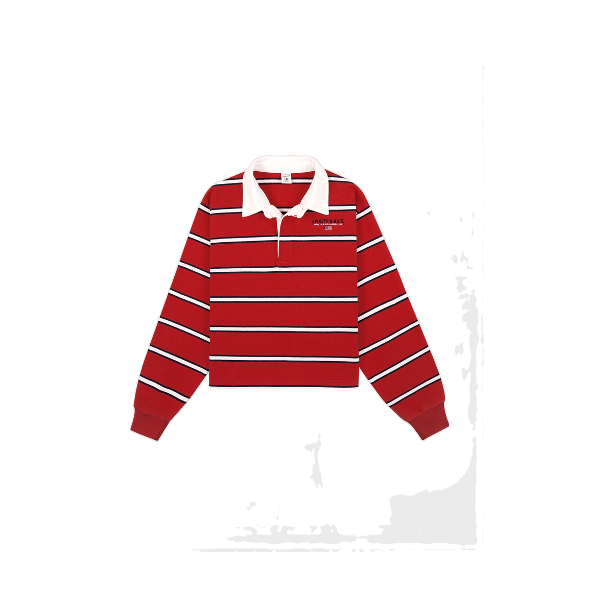 S&R Nautical Rugby Polo - Ruby/Navy/White