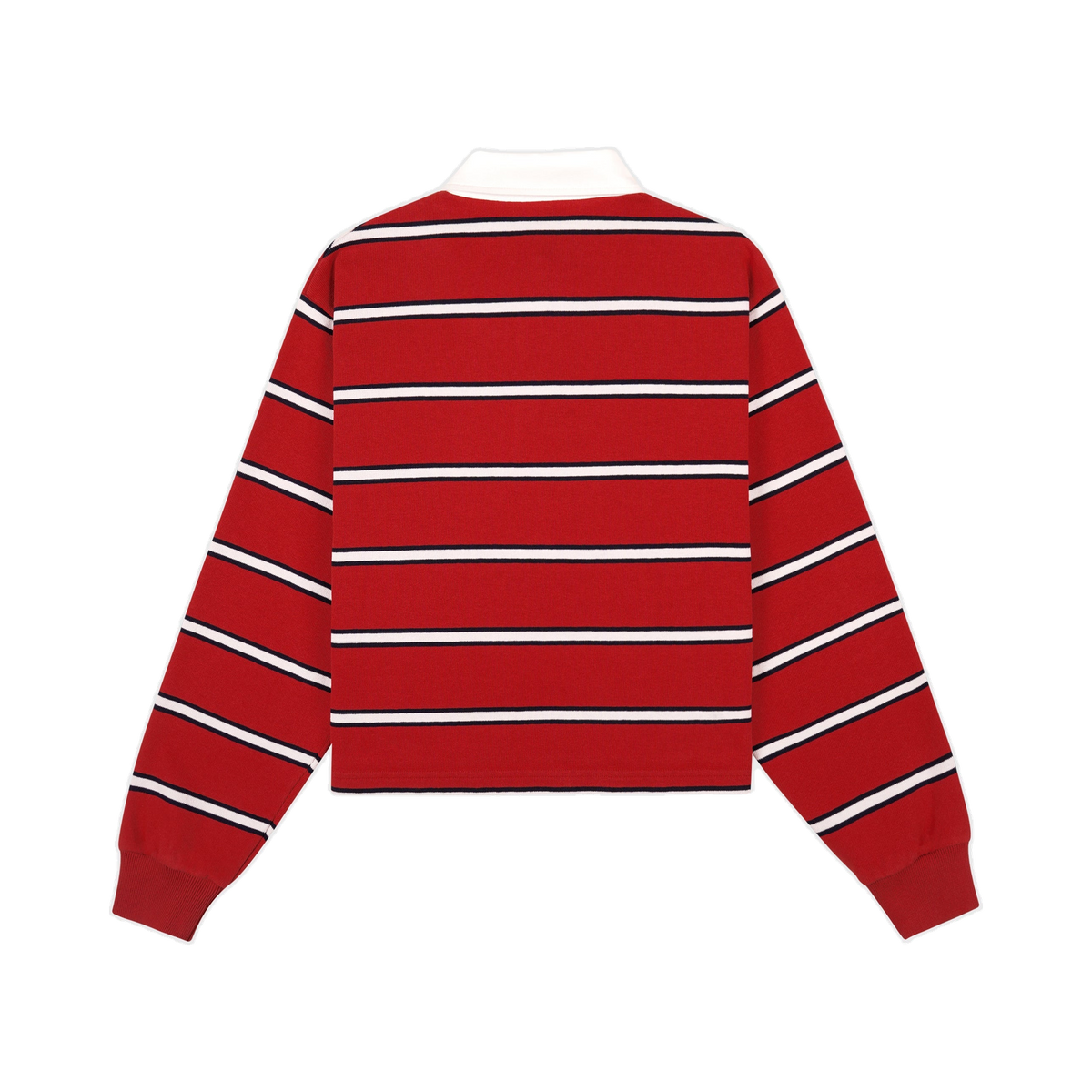 S&R Nautical Rugby Polo - Ruby/Navy/White