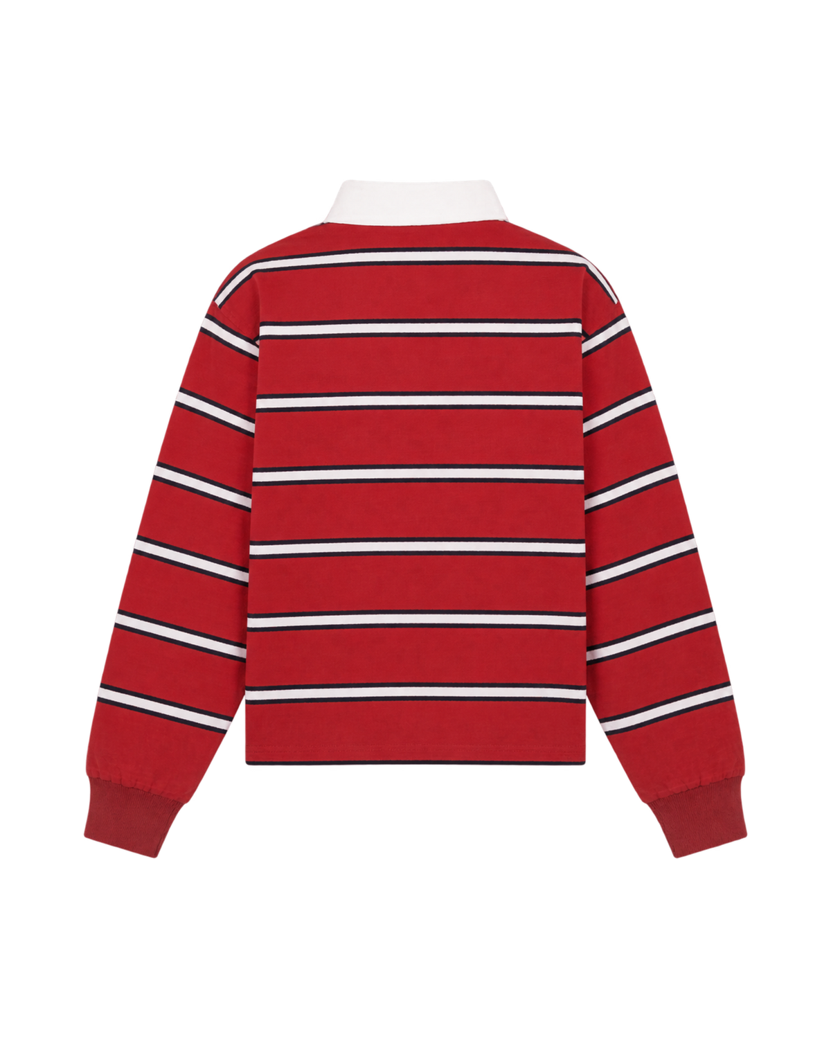S&R Nautical Rugby Polo - Ruby/Navy/White