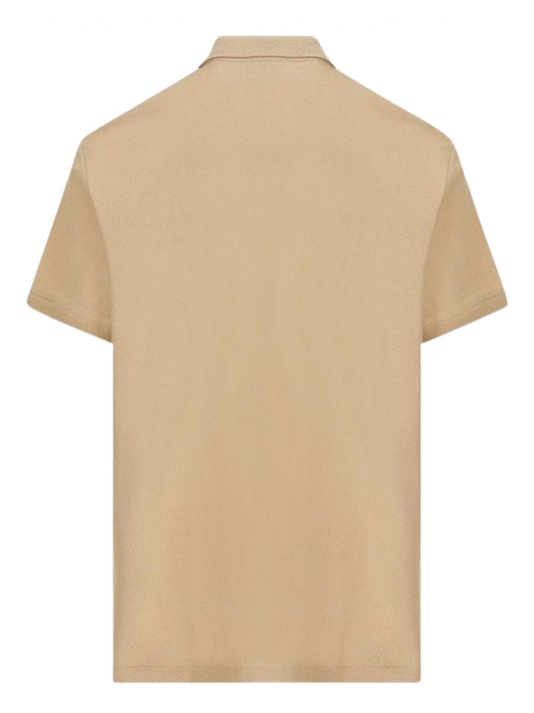 Burberry Branded Eddie Circle Logo Polo Shirt in Beige