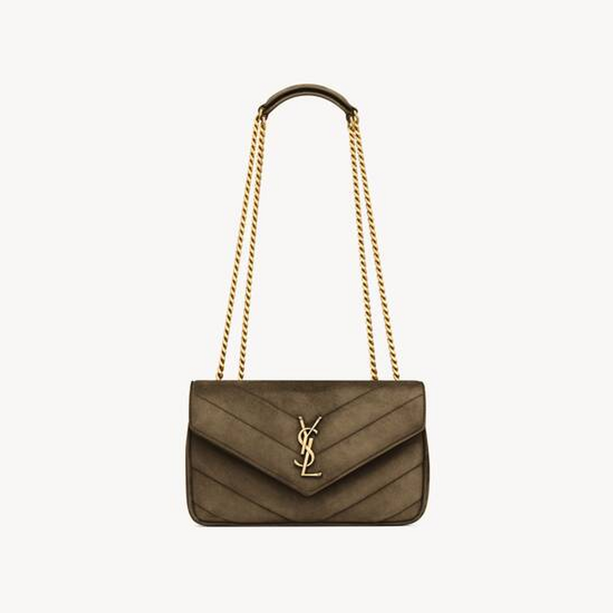 Saint Lauren LOULOU small in MATELASSÉ suede