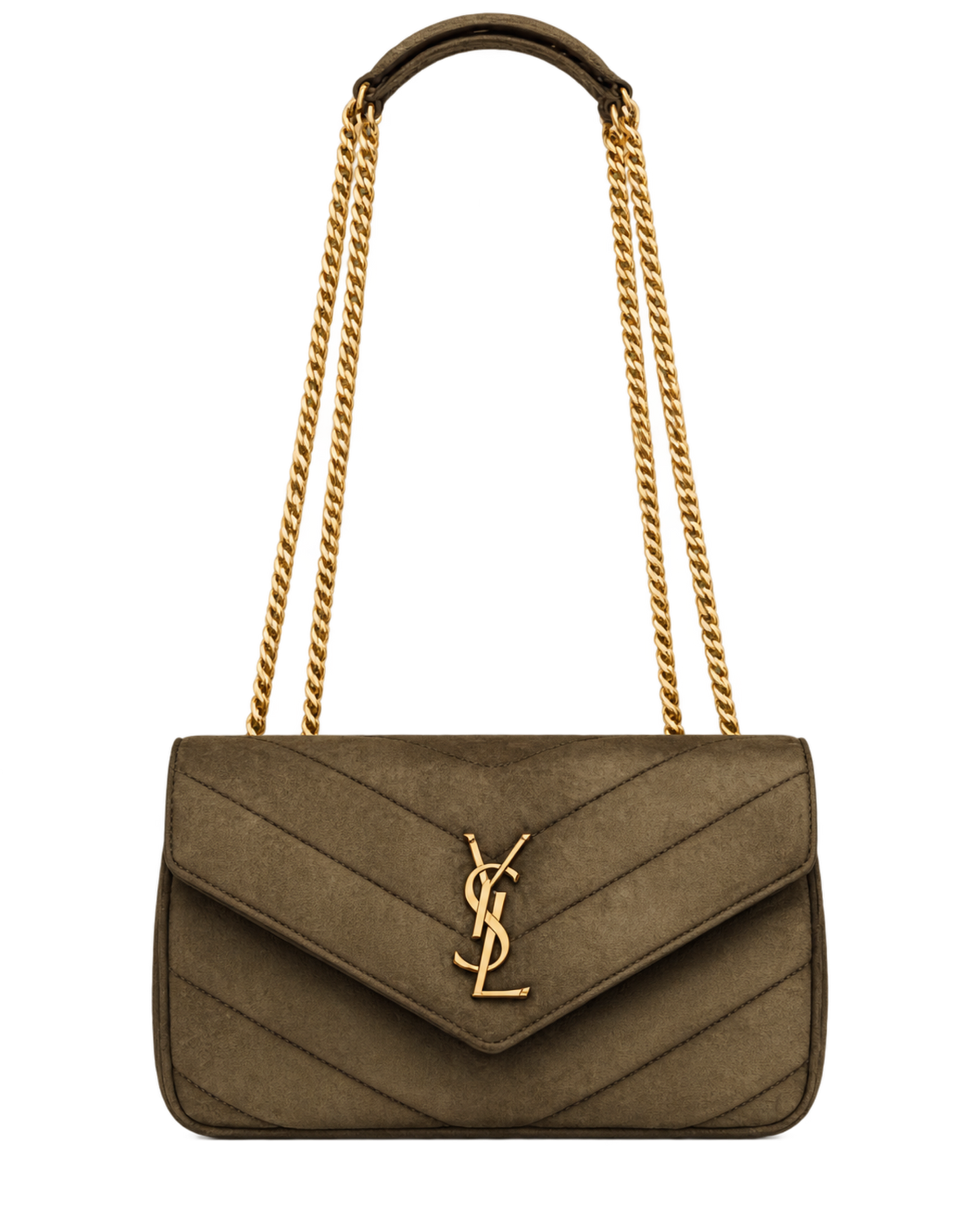 Saint Lauren LOULOU small in MATELASSÉ suede