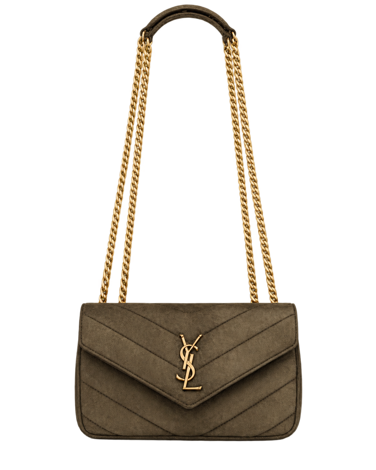 Saint Lauren LOULOU small in MATELASSÉ suede