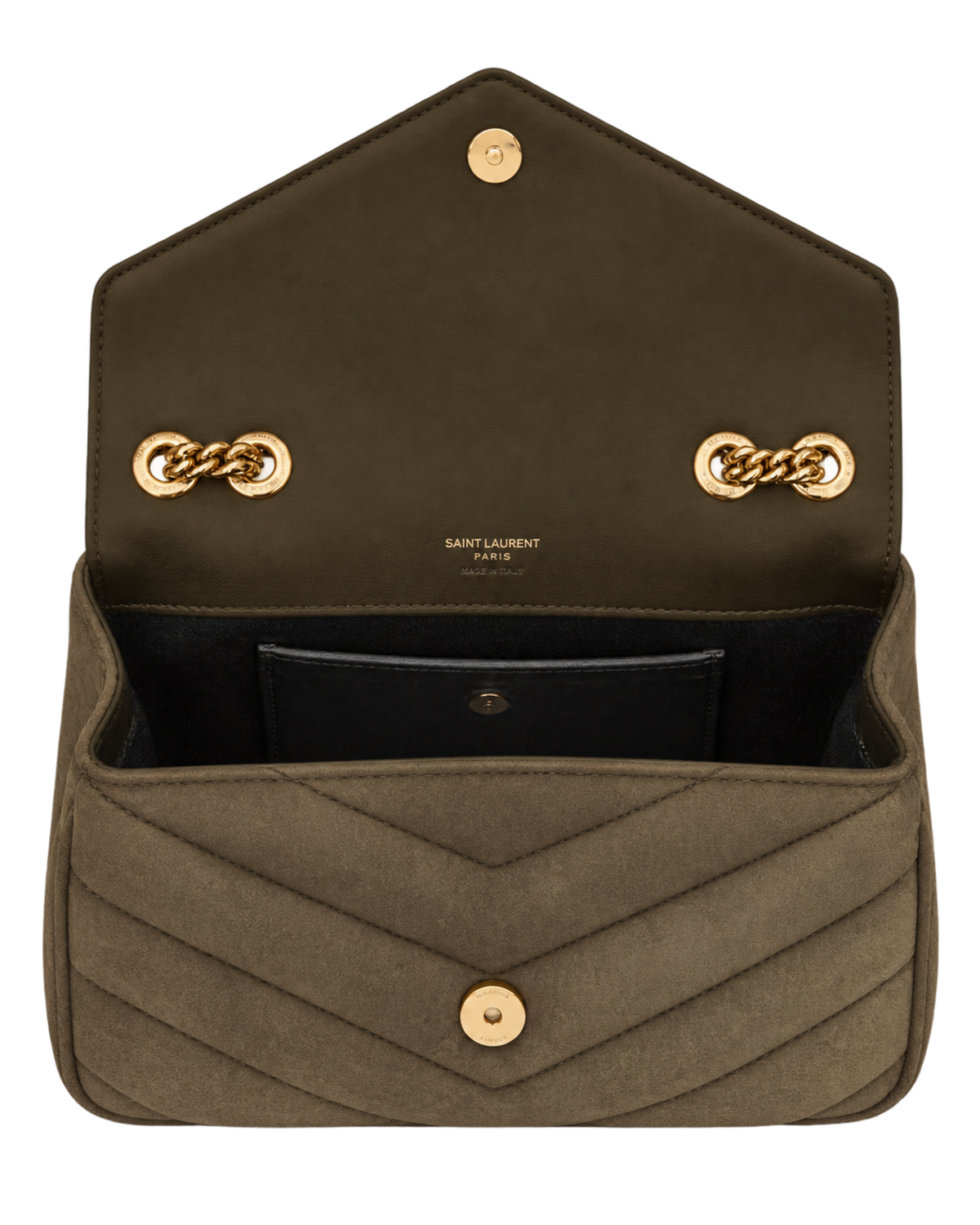Saint Lauren LOULOU small in MATELASSÉ suede
