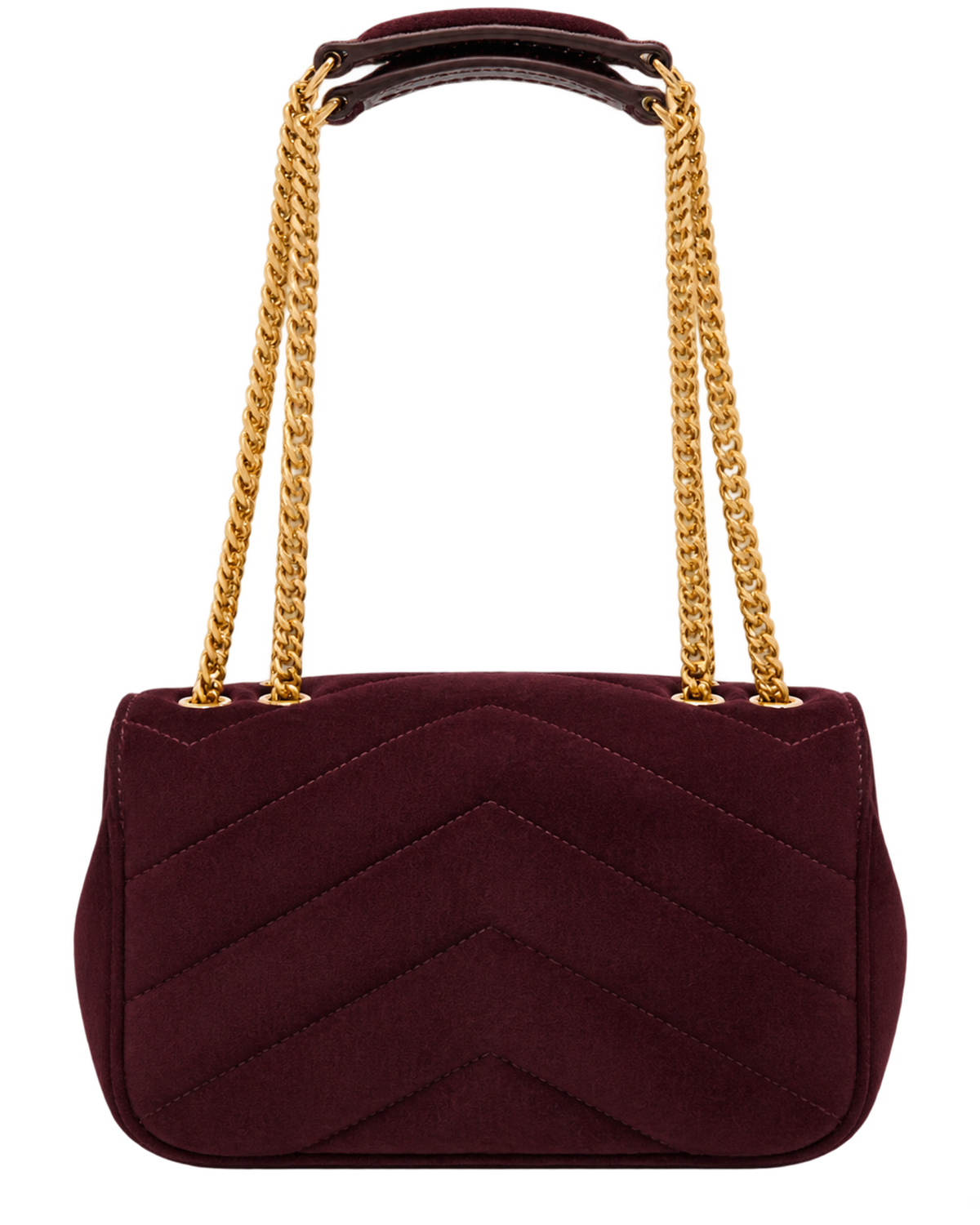 Saint Lauren Maroon Loulou Quilted Leather Shoulder Bag (Copy)