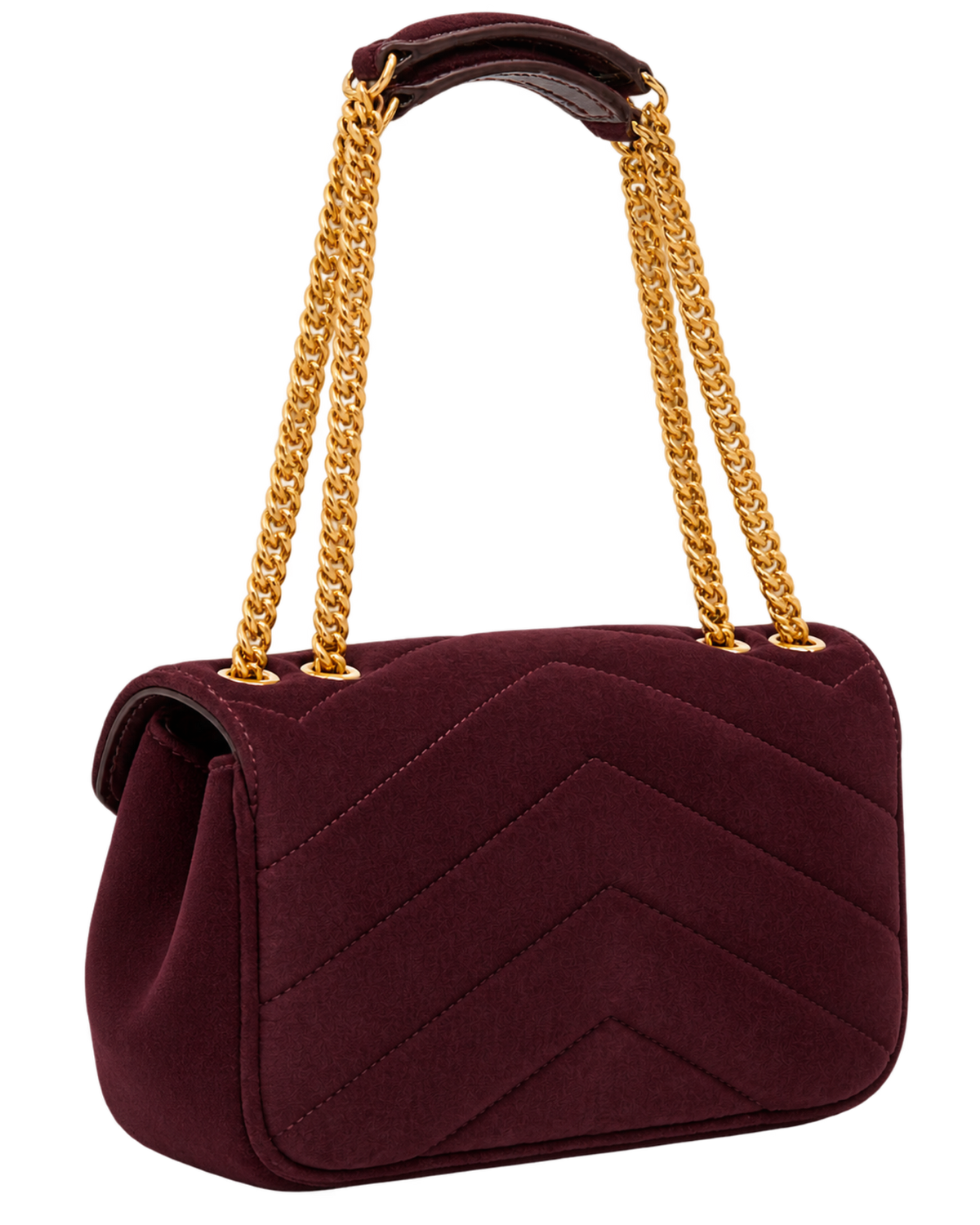 Saint Lauren Maroon Loulou Quilted Leather Shoulder Bag (Copy)