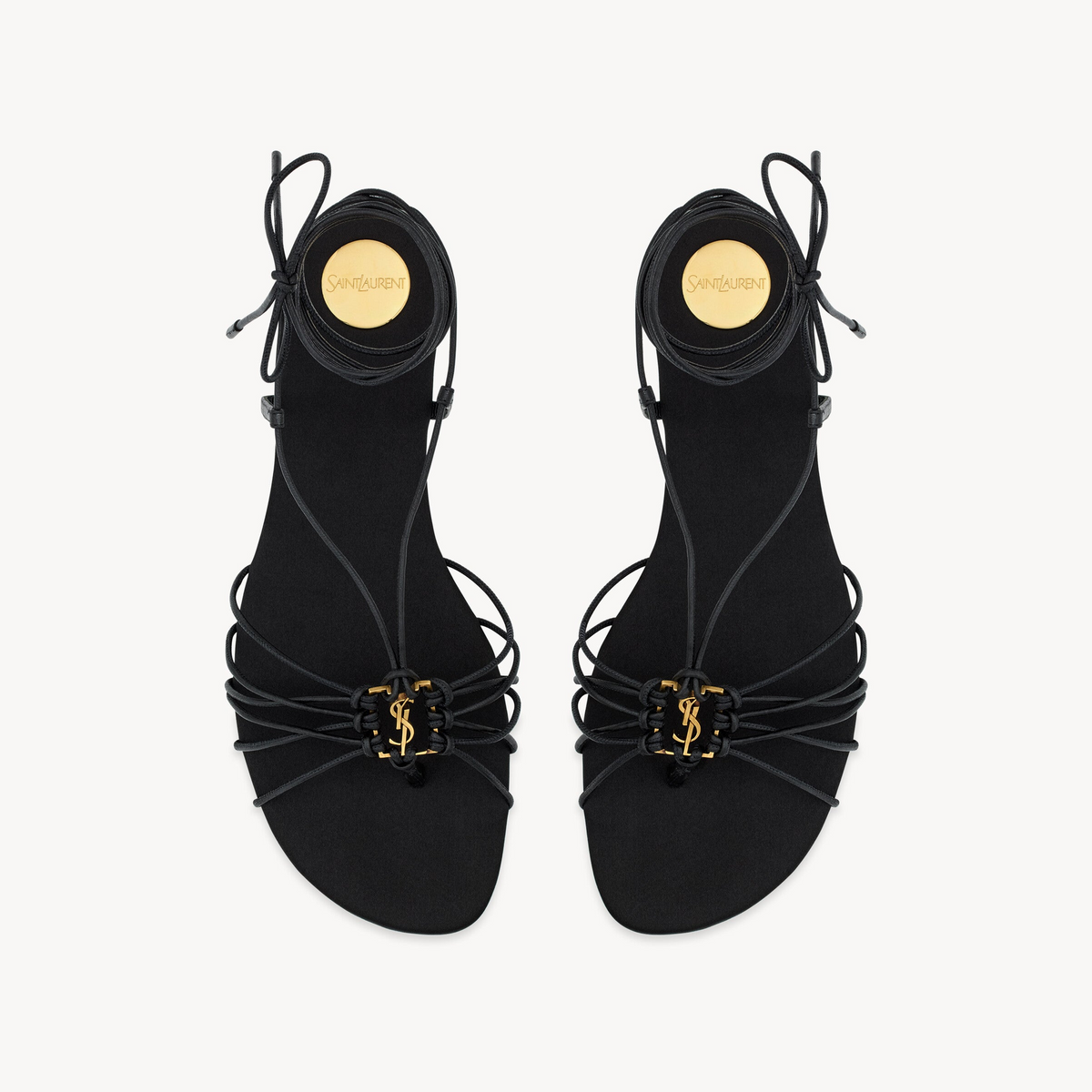 Saint Laurent BABYLONE sandals in smooth leather