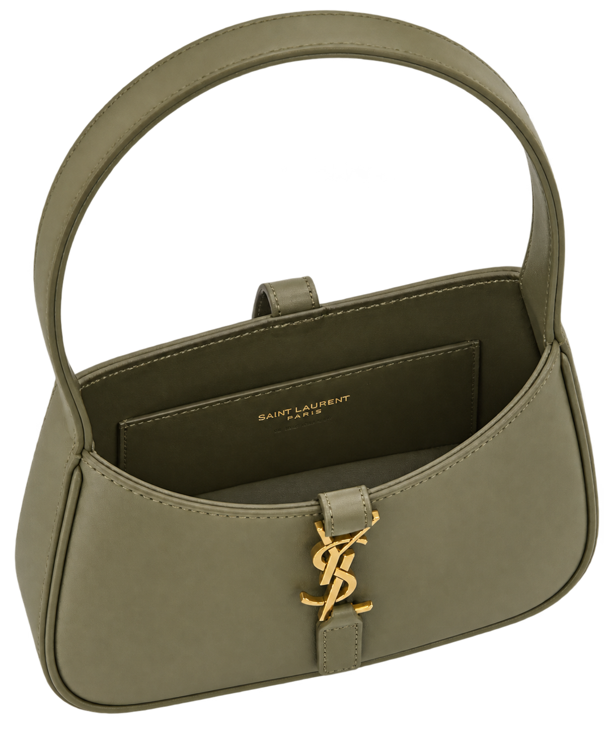 Saint Laurent Grey Le 5 A 7 Mini Shoulder Bag
