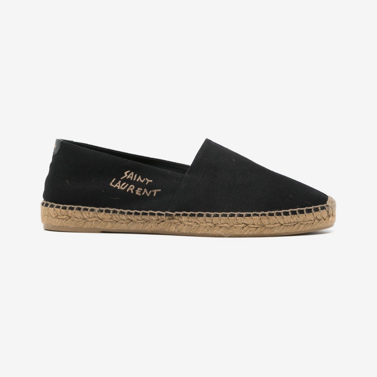 Saint Laurent logo-print canvas espadrilles