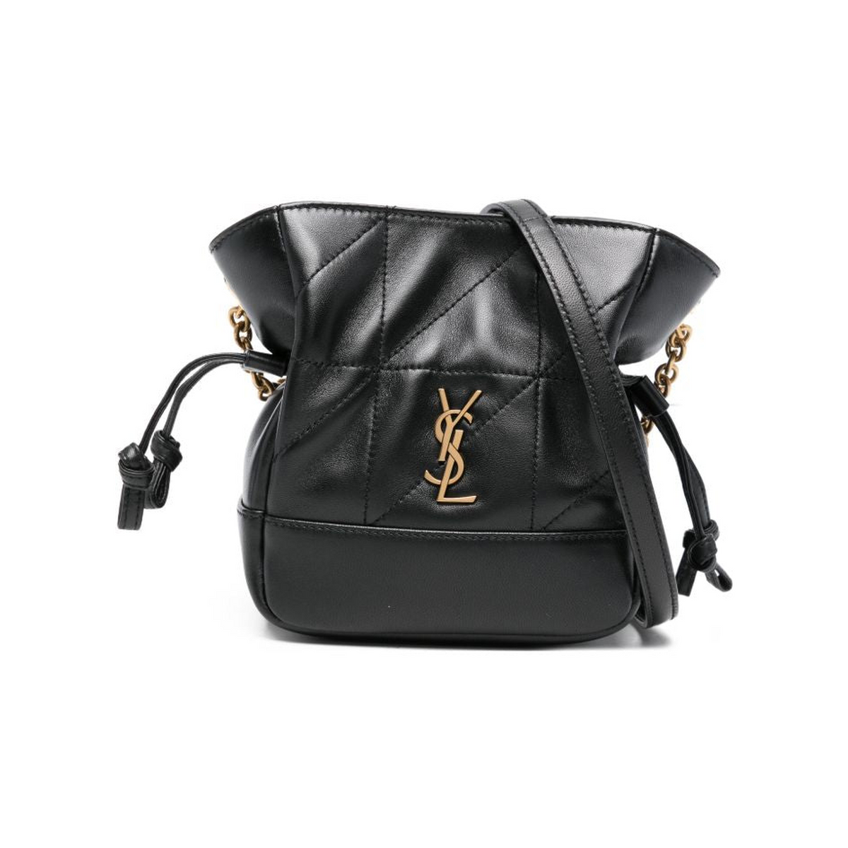 Saint Laurent Mini Jamie Quilted Logo Shoulder Bag